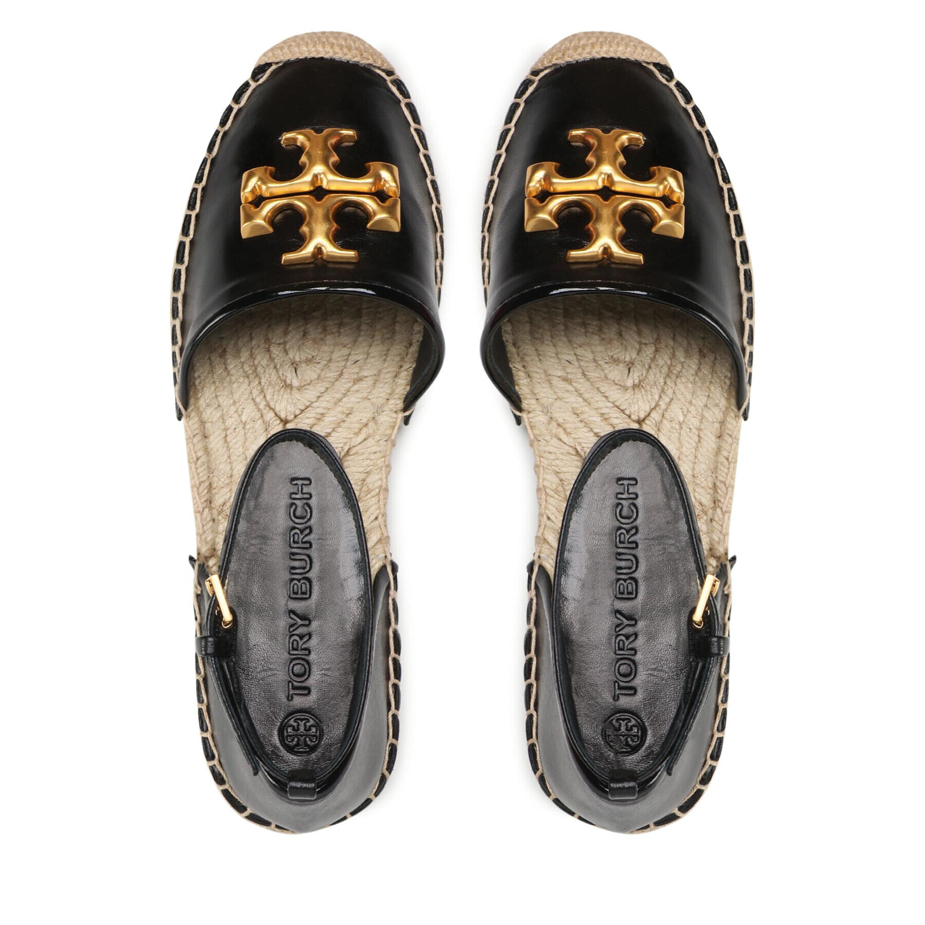 Tory Burch Espadrile Eleanor Dorsay Espadrille 88743 Negru - Pled.ro