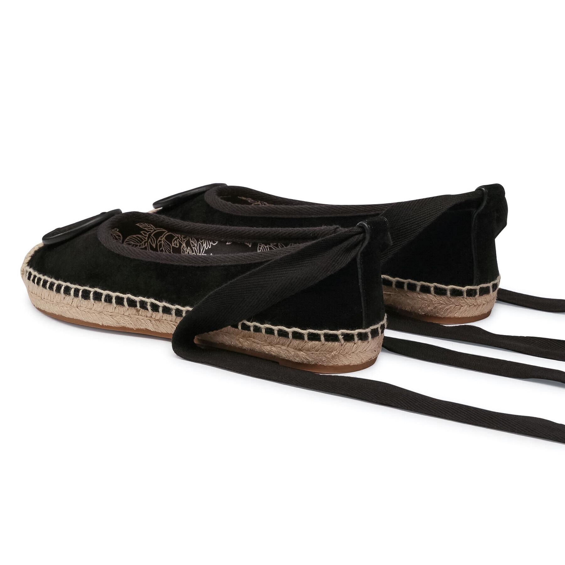 Tory Burch Espadrile Minnie Ballet Espadrille 78791 Negru - Pled.ro