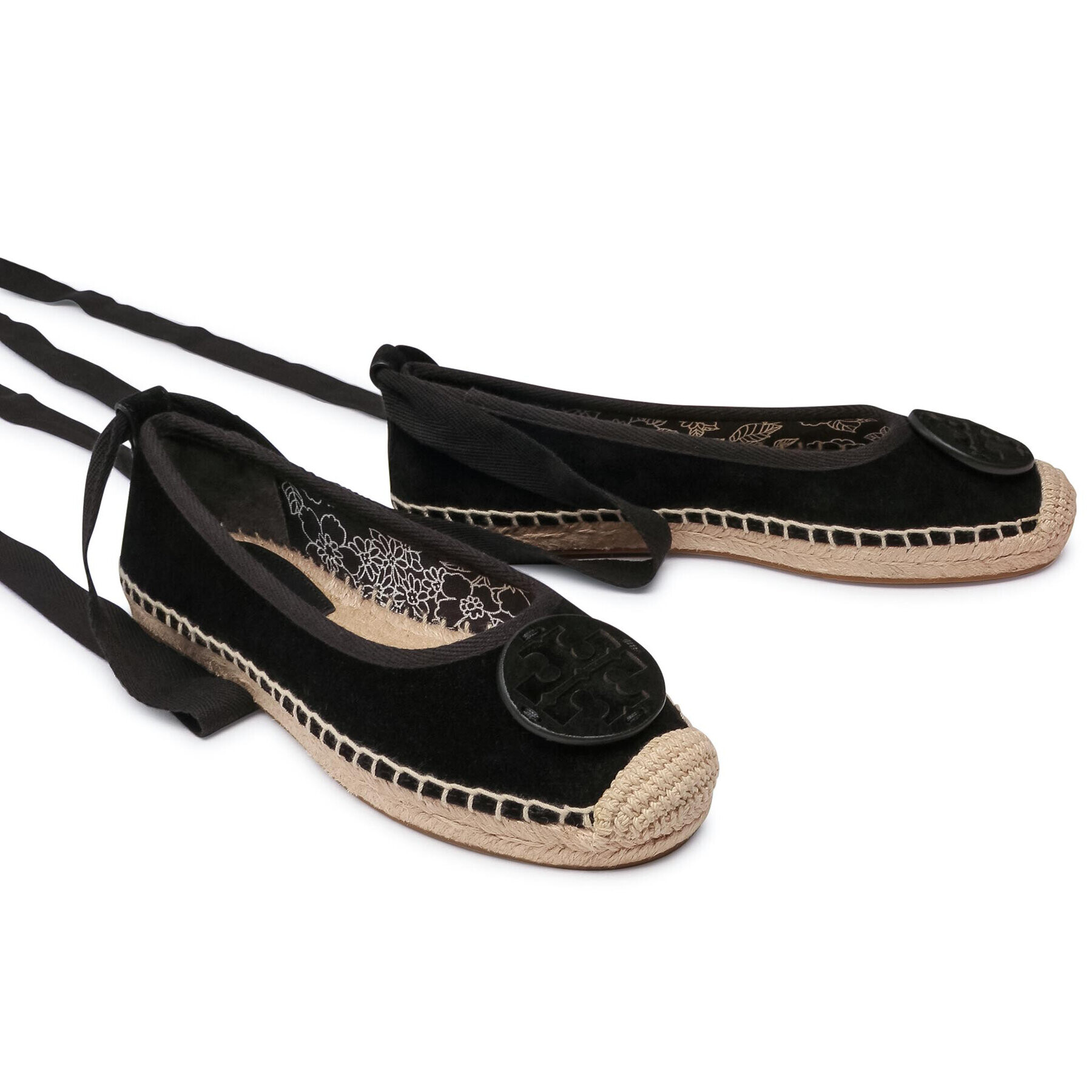 Tory Burch Espadrile Minnie Ballet Espadrille 78791 Negru - Pled.ro