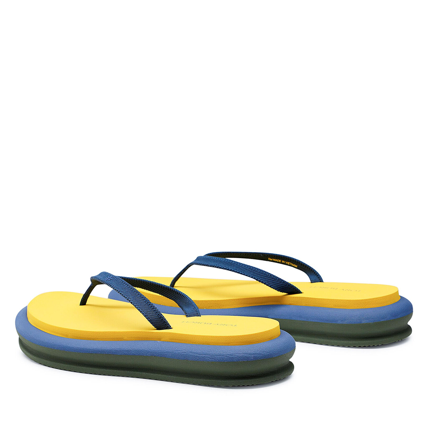 Tory Burch Flip flop Layered Flip Flop 135005 Bleumarin - Pled.ro