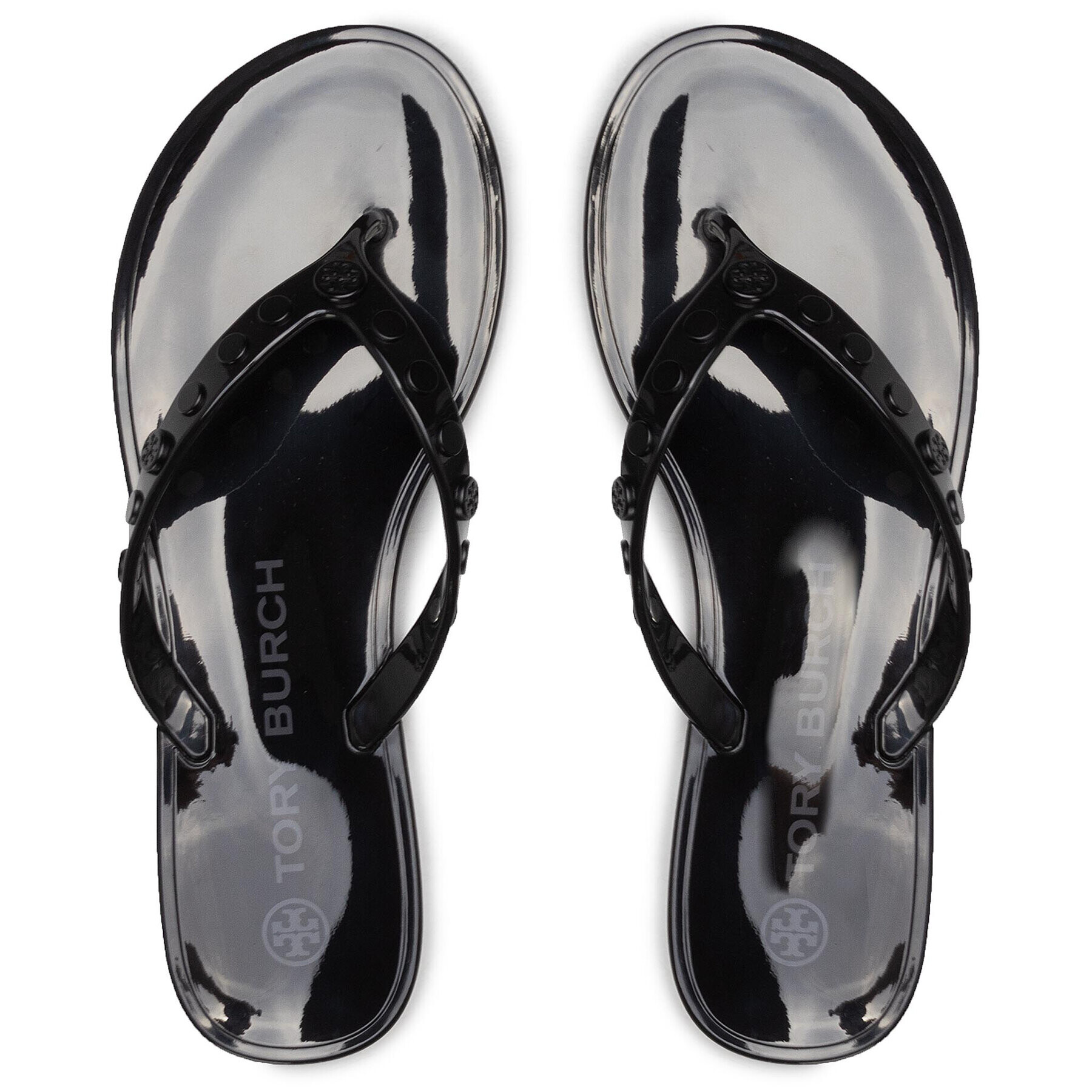 Tory Burch Flip flop Studded Jelly 76555 Negru - Pled.ro