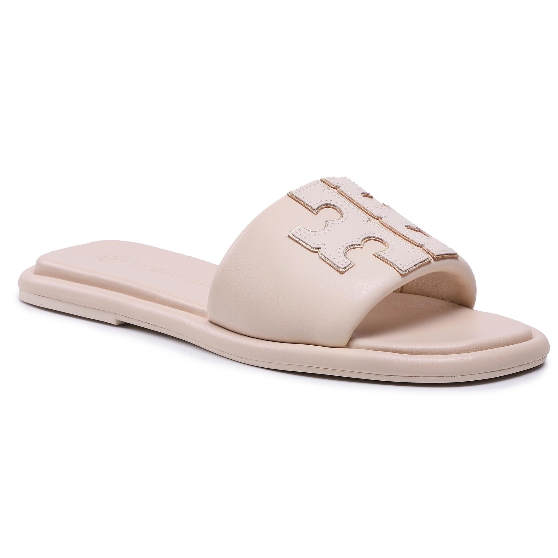 Tory Burch Șlapi Double Sport Slide 79985 Bej - Pled.ro