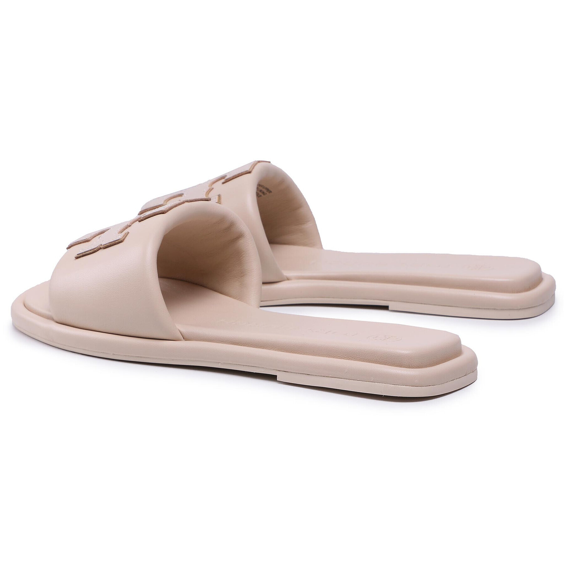 Tory Burch Șlapi Double Sport Slide 79985 Bej - Pled.ro