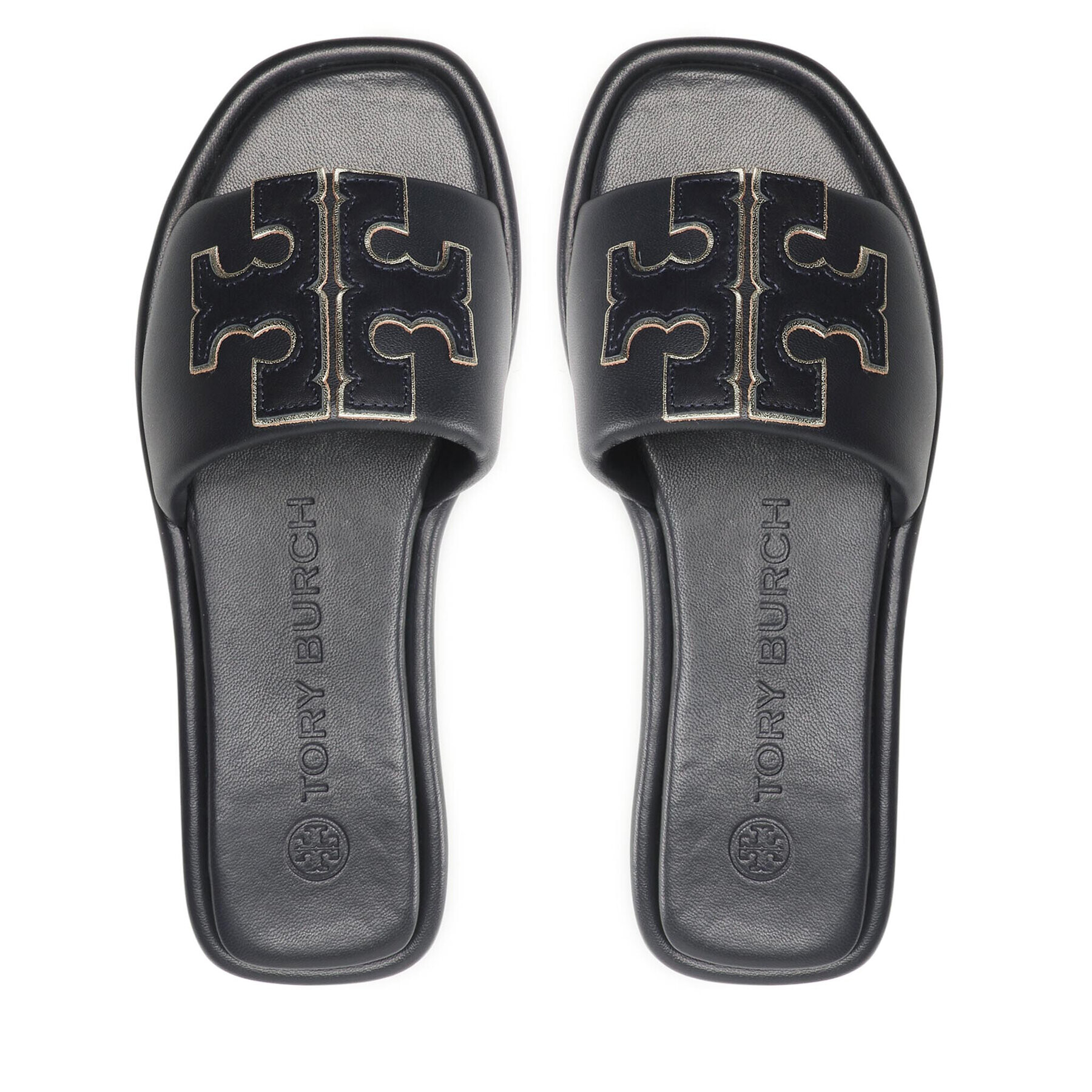 Tory Burch Șlapi Doublet Sport Slide 79985 Bleumarin - Pled.ro