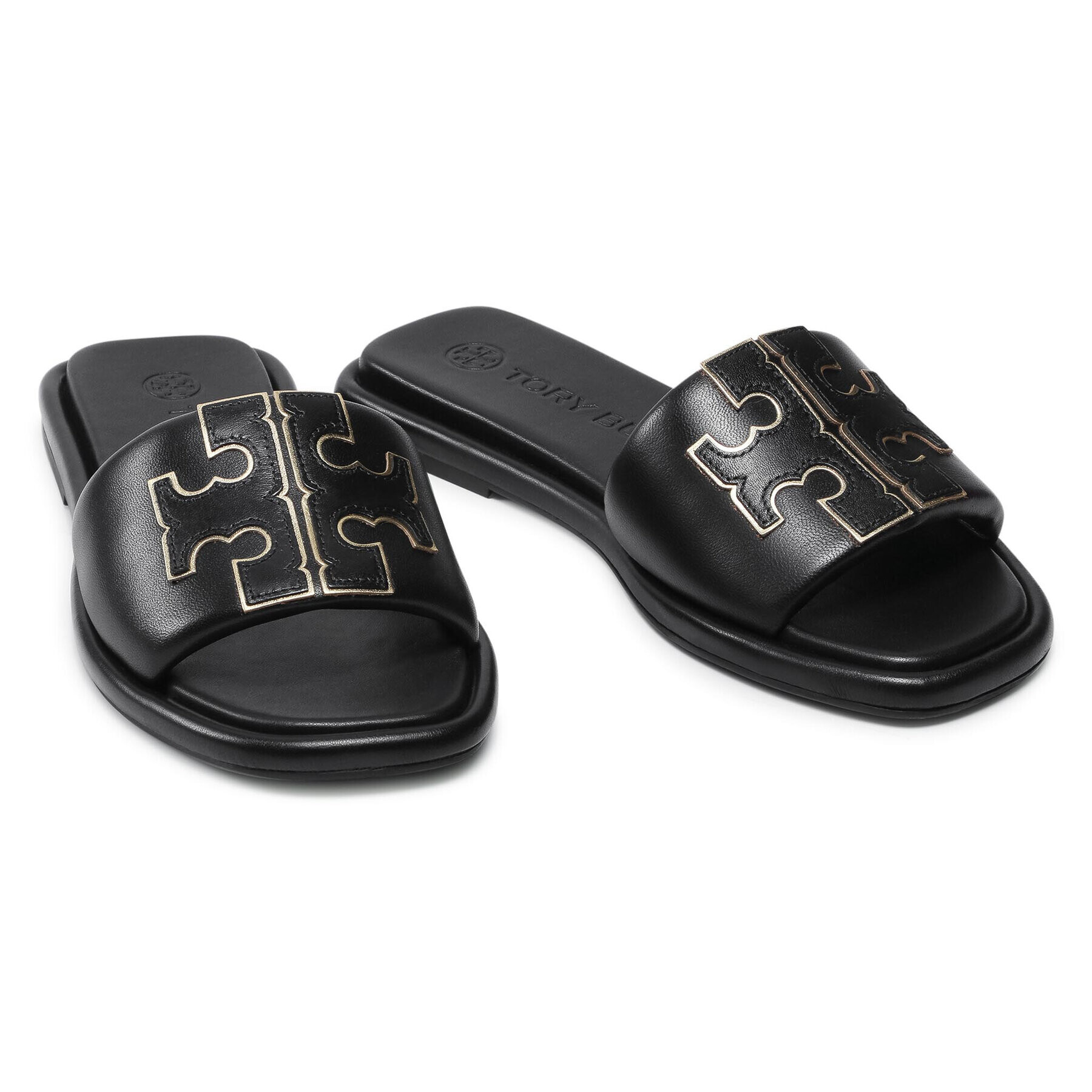 Tory Burch Șlapi Doublet Sport Slide 79985 Negru - Pled.ro