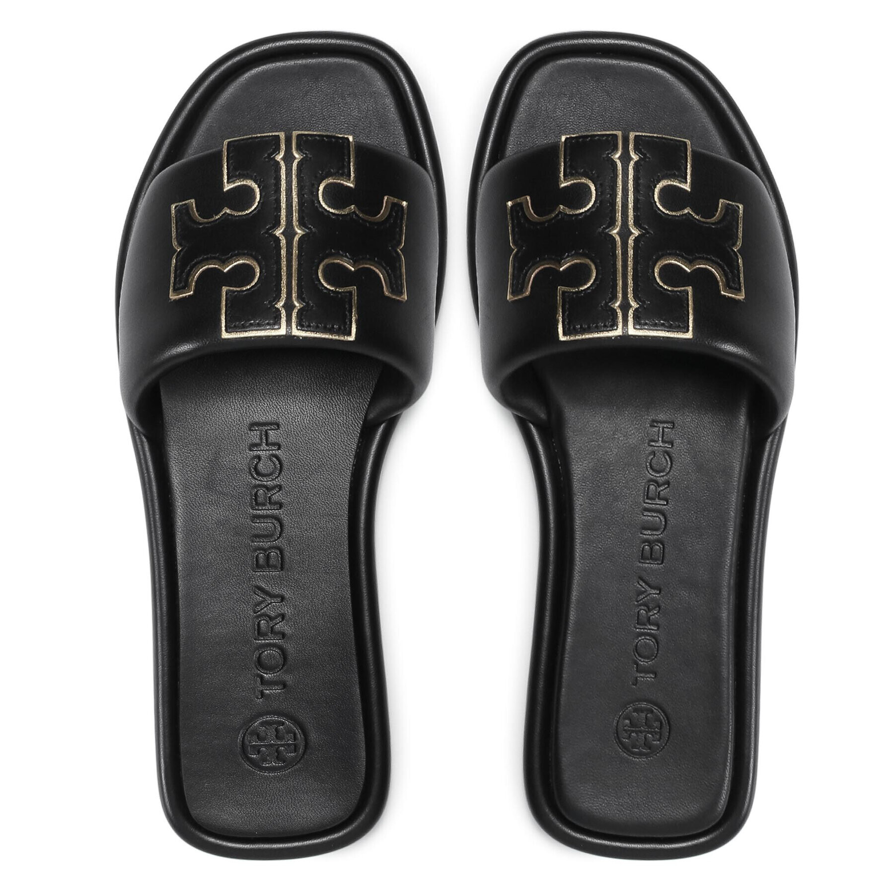 Tory Burch Șlapi Doublet Sport Slide 79985 Negru - Pled.ro