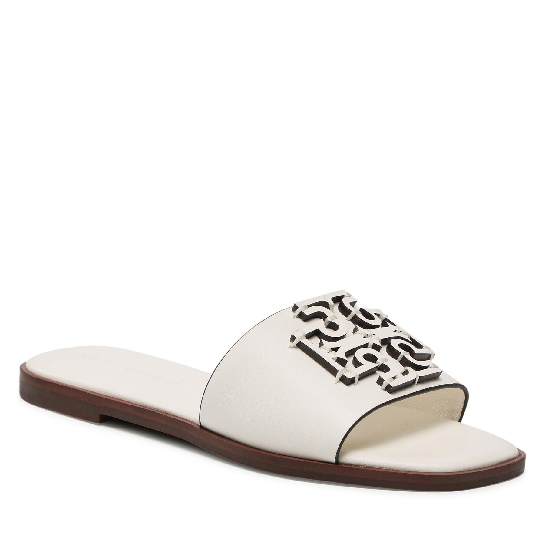 Tory Burch Șlapi Ines Slide 88784 Alb - Pled.ro