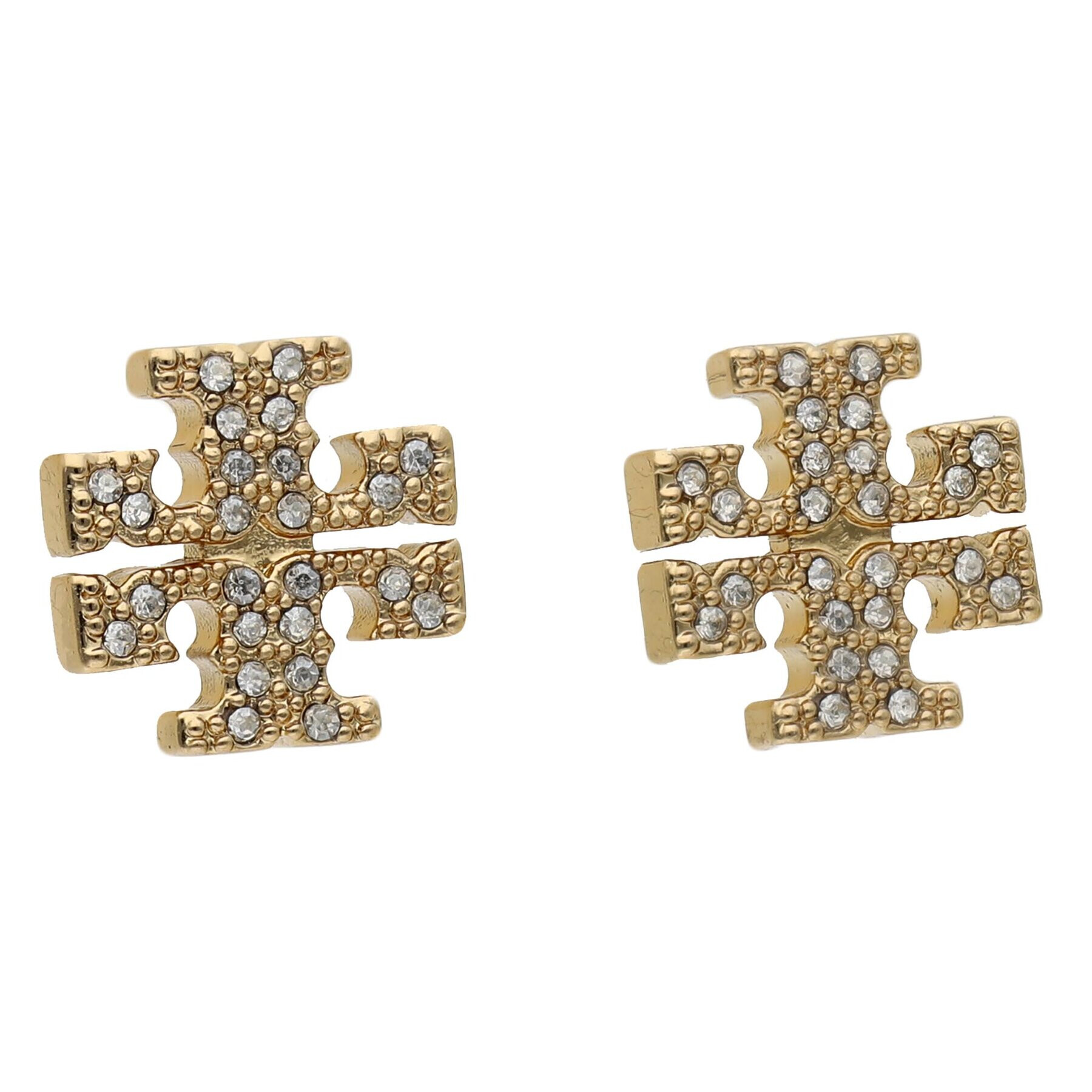 Tory Burch Set colier și cercei Kira Pave Pendant And Stud Earring Set 145510 Auriu - Pled.ro