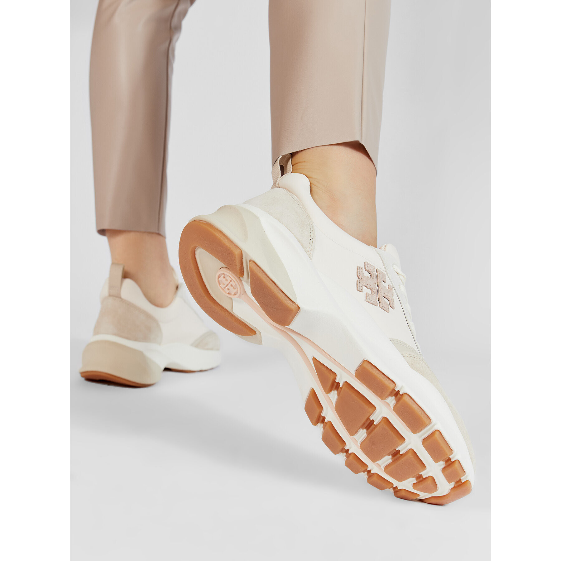 Tory Burch Sneakers Good Luck Trainer 83833 Bej - Pled.ro