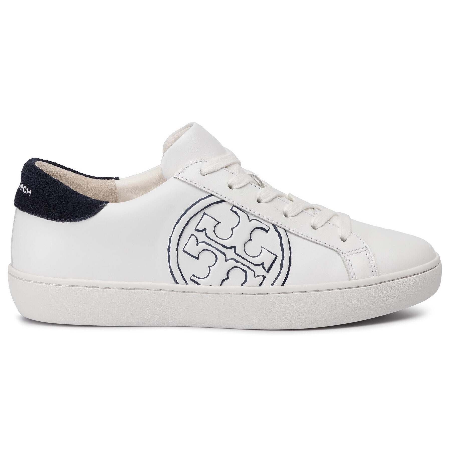 Tory Burch Sneakers T-Logo Sneaker 60847 Alb - Pled.ro