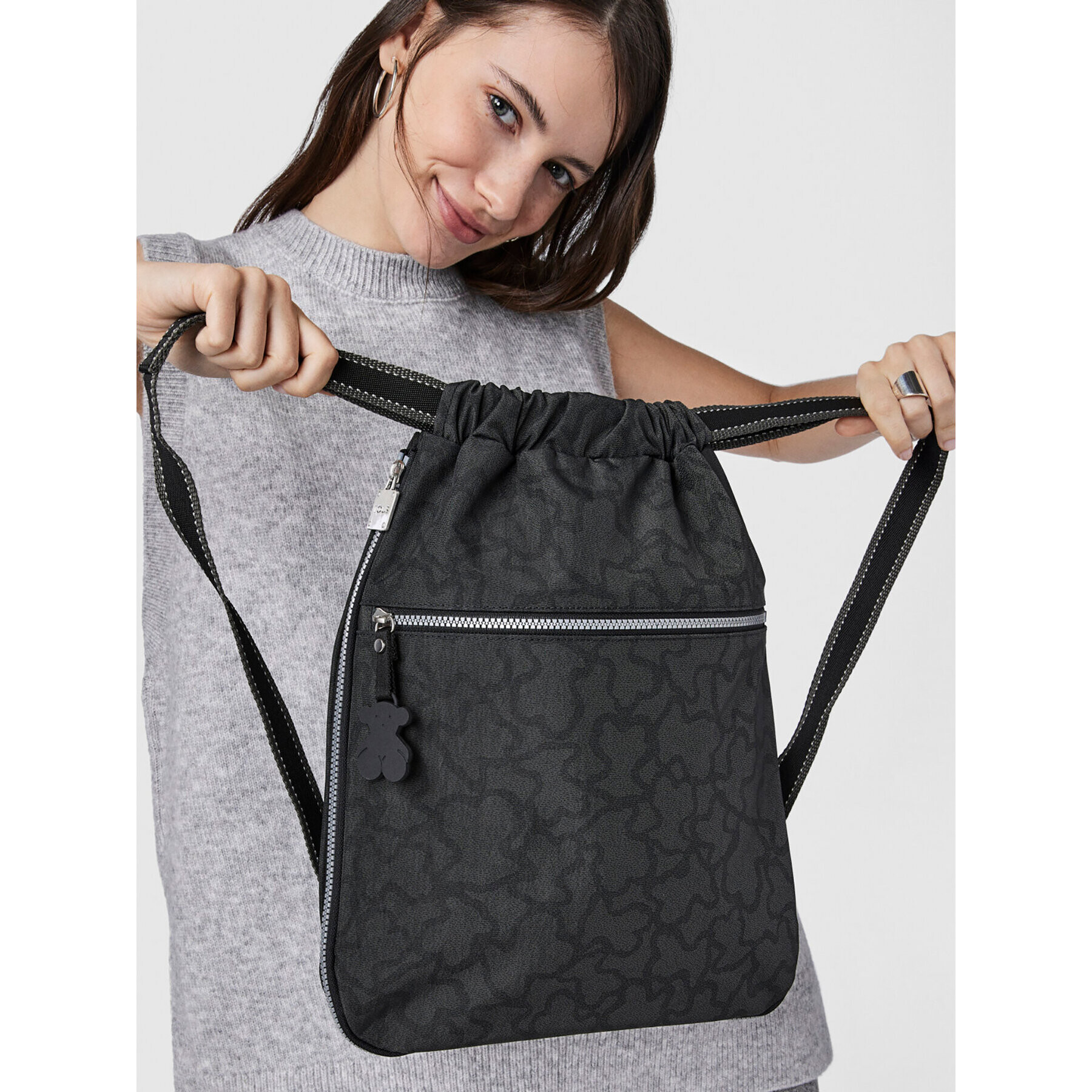 TOUS Rucsac tip sac Caine Kaos N Piedra 2000888147 Negru - Pled.ro