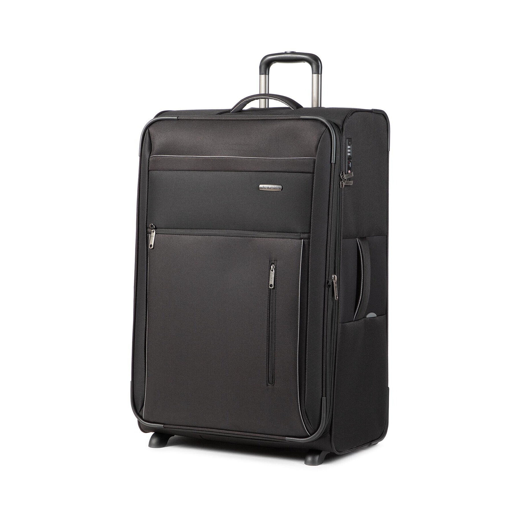 Travelite Valiză mare din material Capri 89809 Negru - Pled.ro