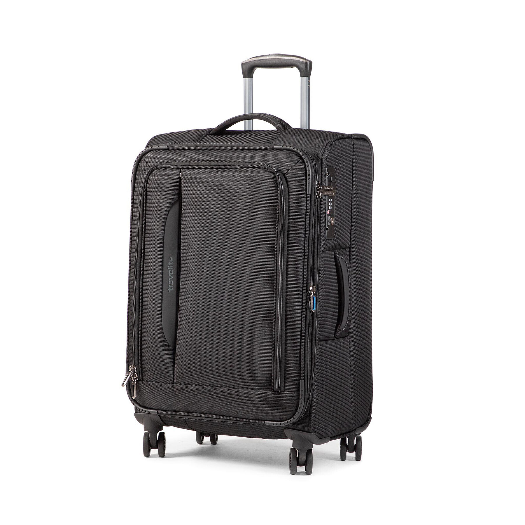 Travelite Valiză Medie din Material Crosslite 89548-01 Negru - Pled.ro