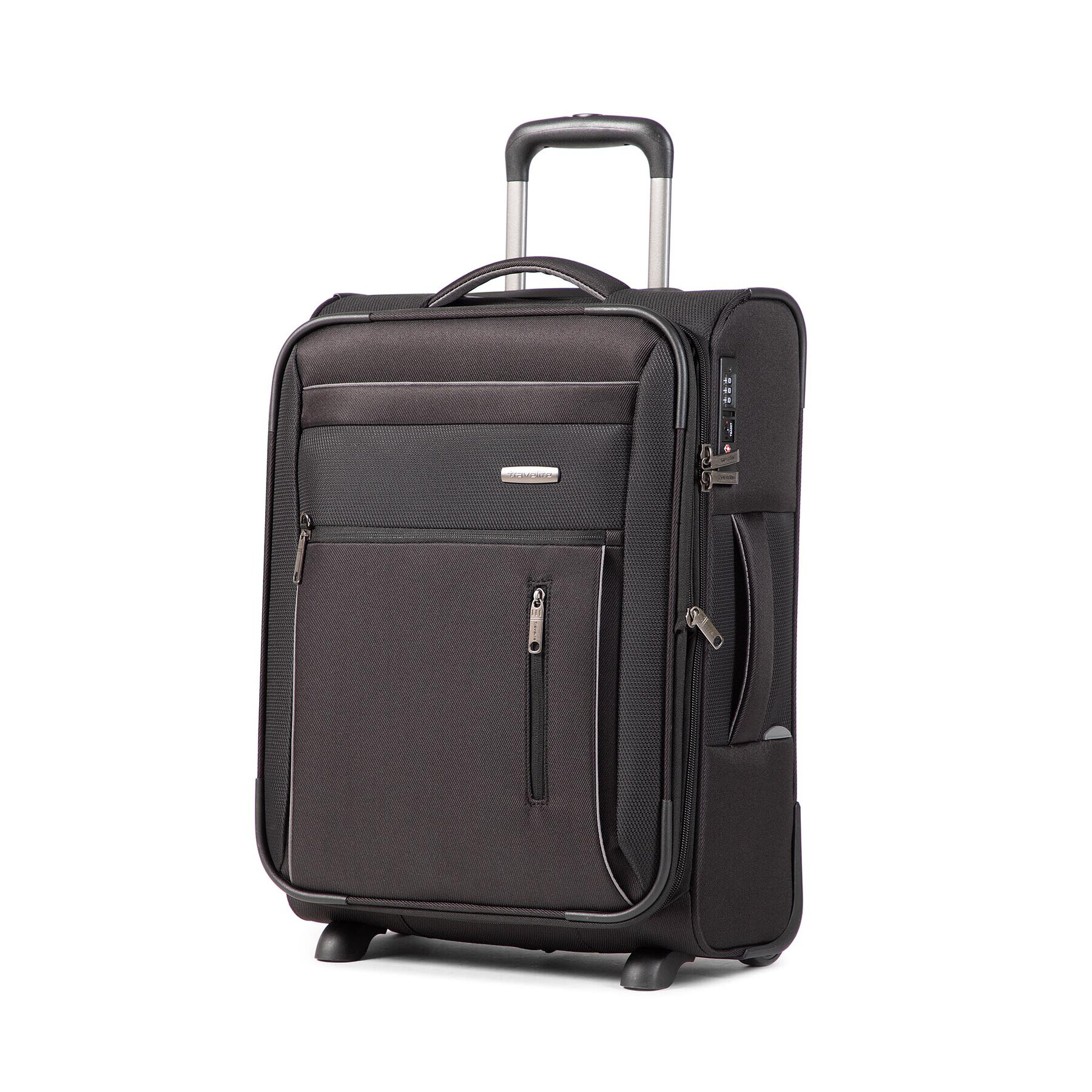 Travelite Valiză Mică din Material Capri 89807-01 Negru - Pled.ro