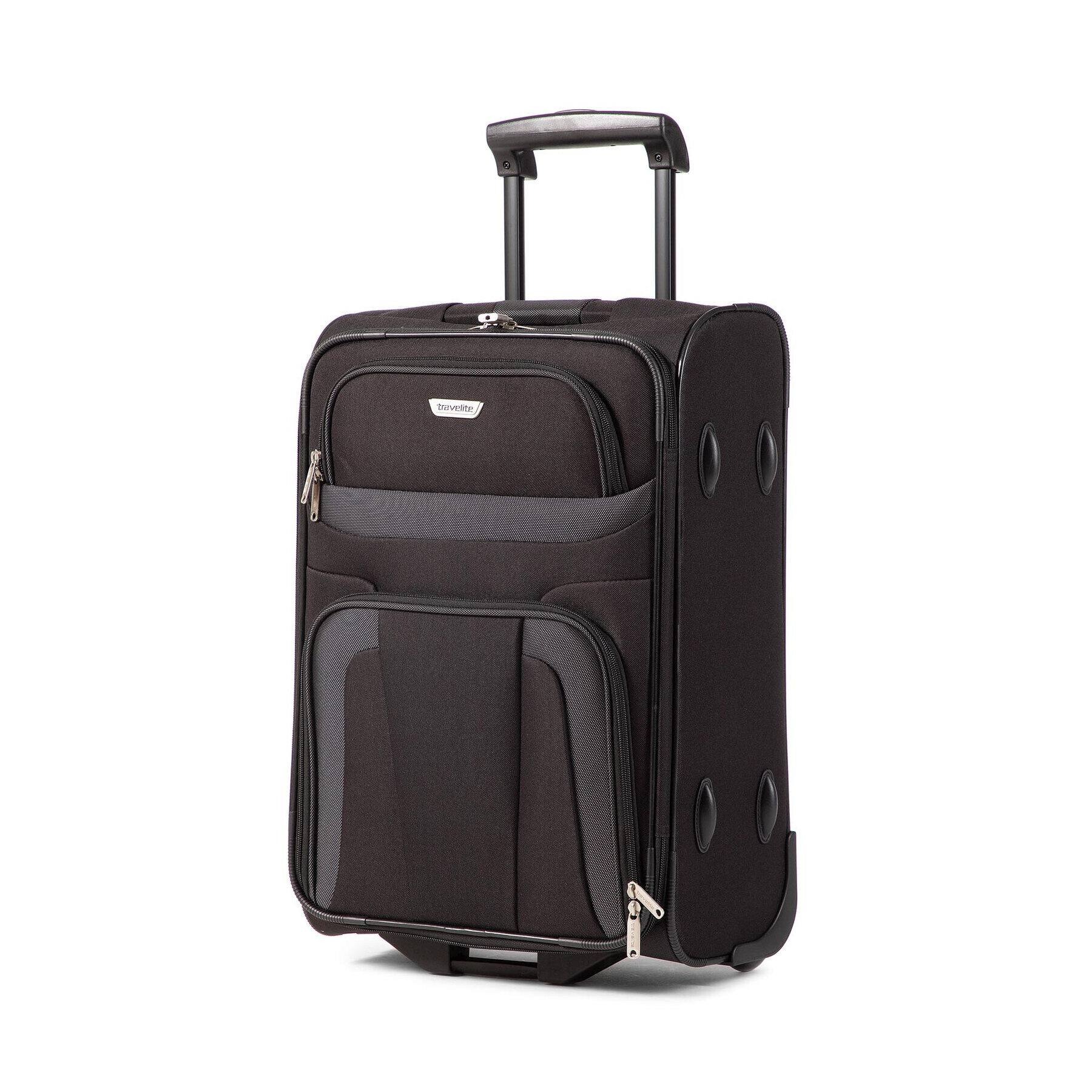 Travelite Valiză Mică din Material Orlando 98487-01 Negru - Pled.ro