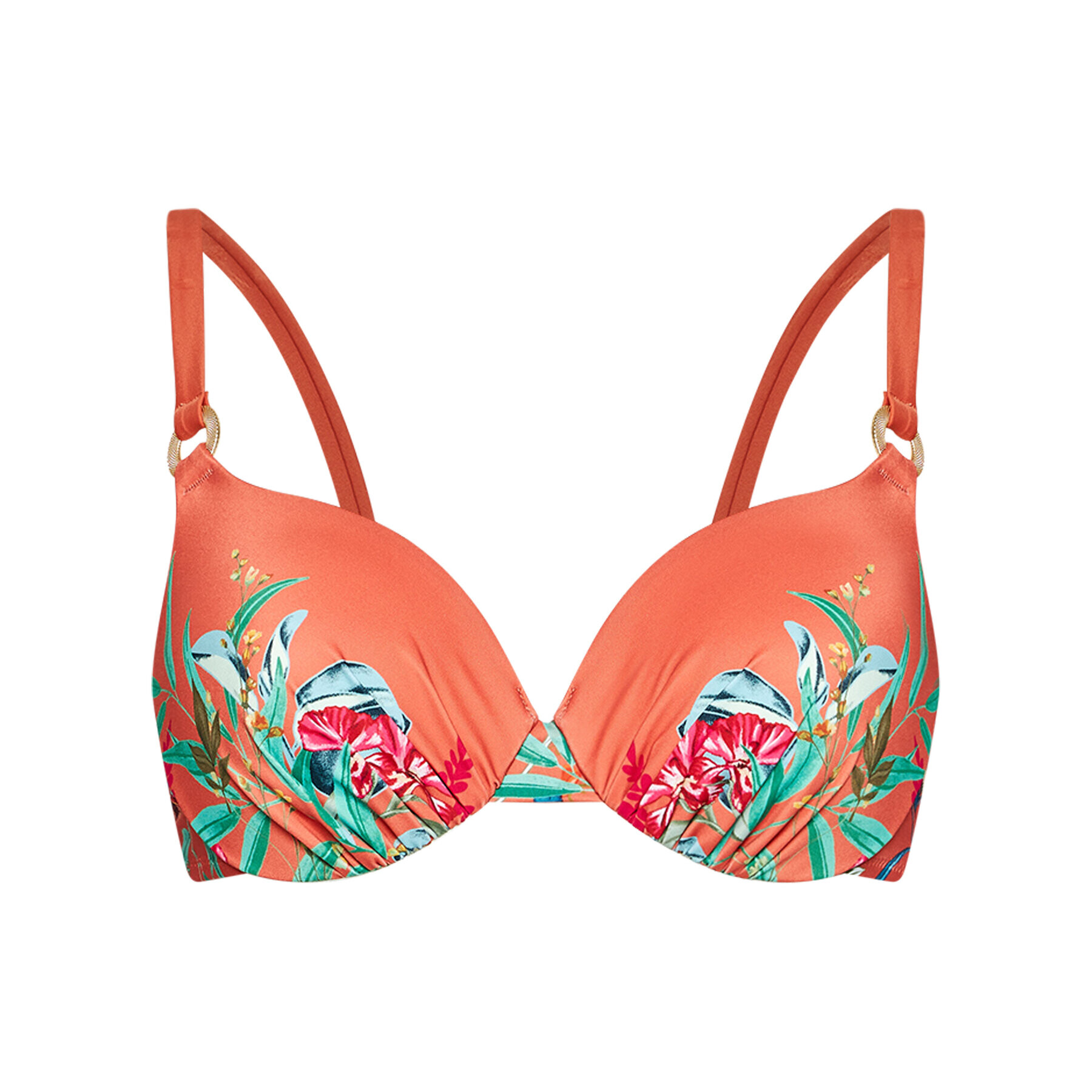 Triumph Bikini partea de sus Botanical Leaf 10207904 Portocaliu - Pled.ro