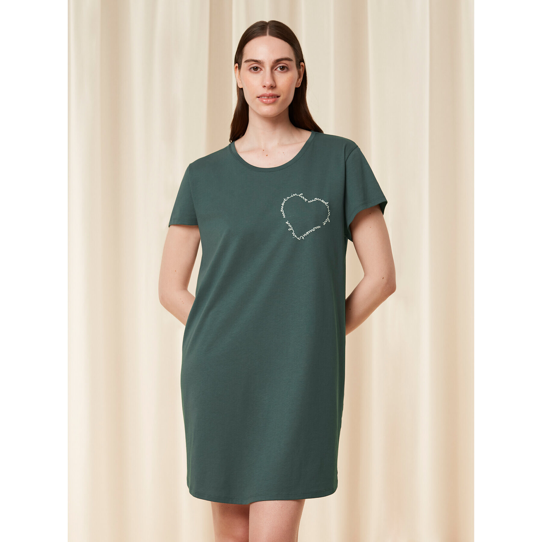 Triumph Cămașă de noapte Nightdresses NDK 02 X 10215185 Verde - Pled.ro