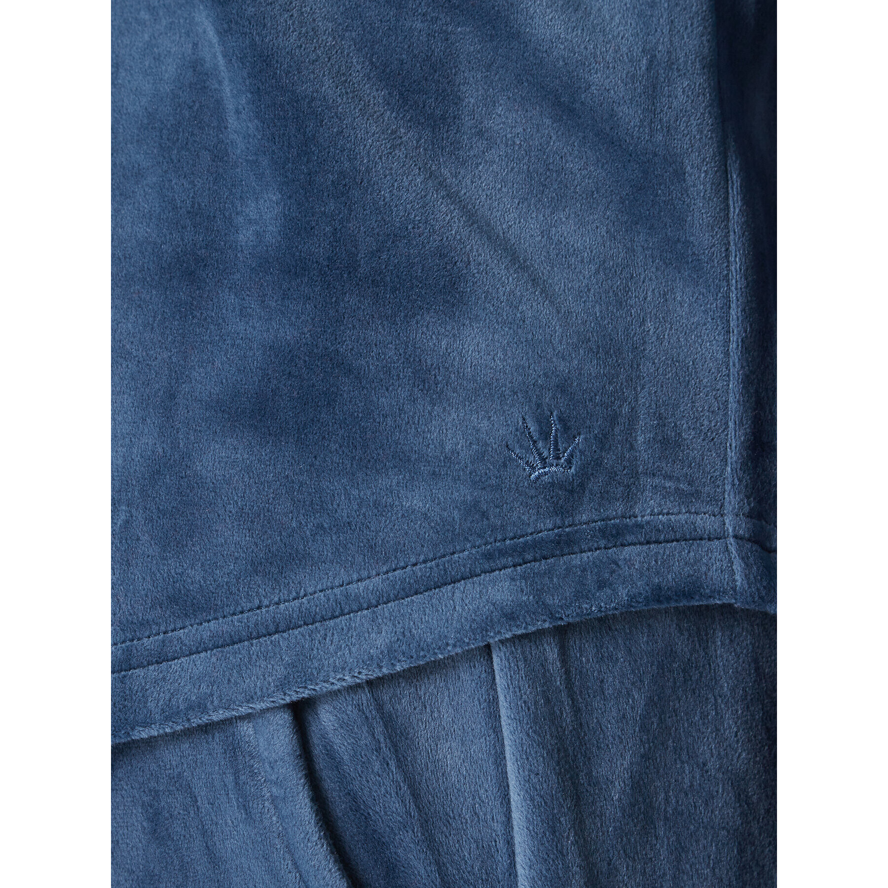 Triumph Cămașă pijama Mix & Match Velour 10213389 Bleumarin Boyfriend Fit - Pled.ro