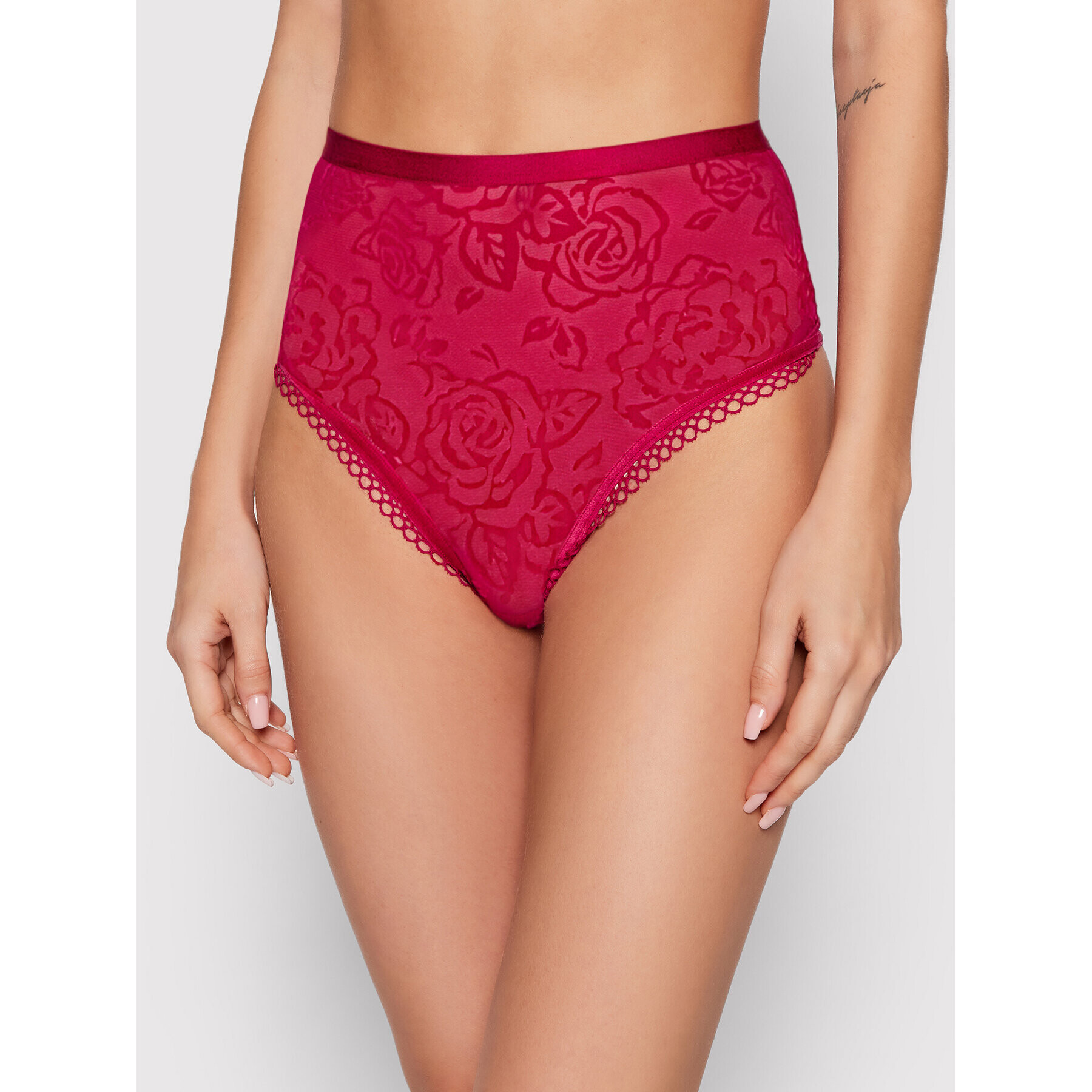 Triumph Chiloți brazilieni cu talie înaltă Velvet Rose Spotlight 10205655 Roz - Pled.ro