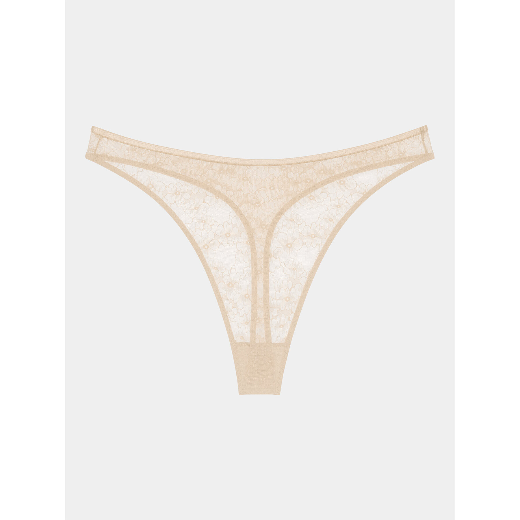 Triumph Chilot tanga Bright Spotlight High Leg string 10216476 Bej - Pled.ro