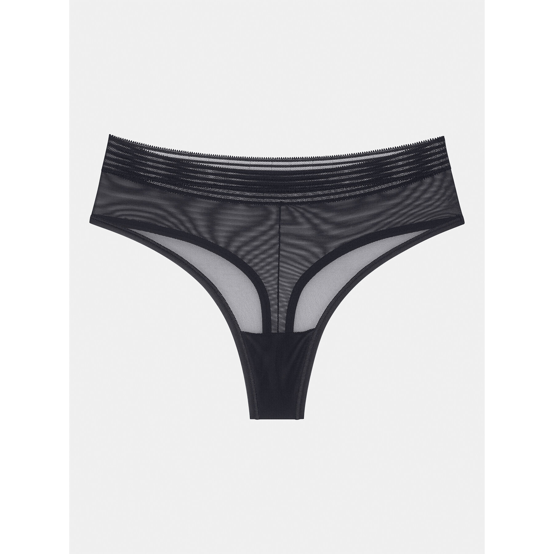 Triumph Chilot tanga Tempting Sheer Highwaist String 10215943 Negru - Pled.ro