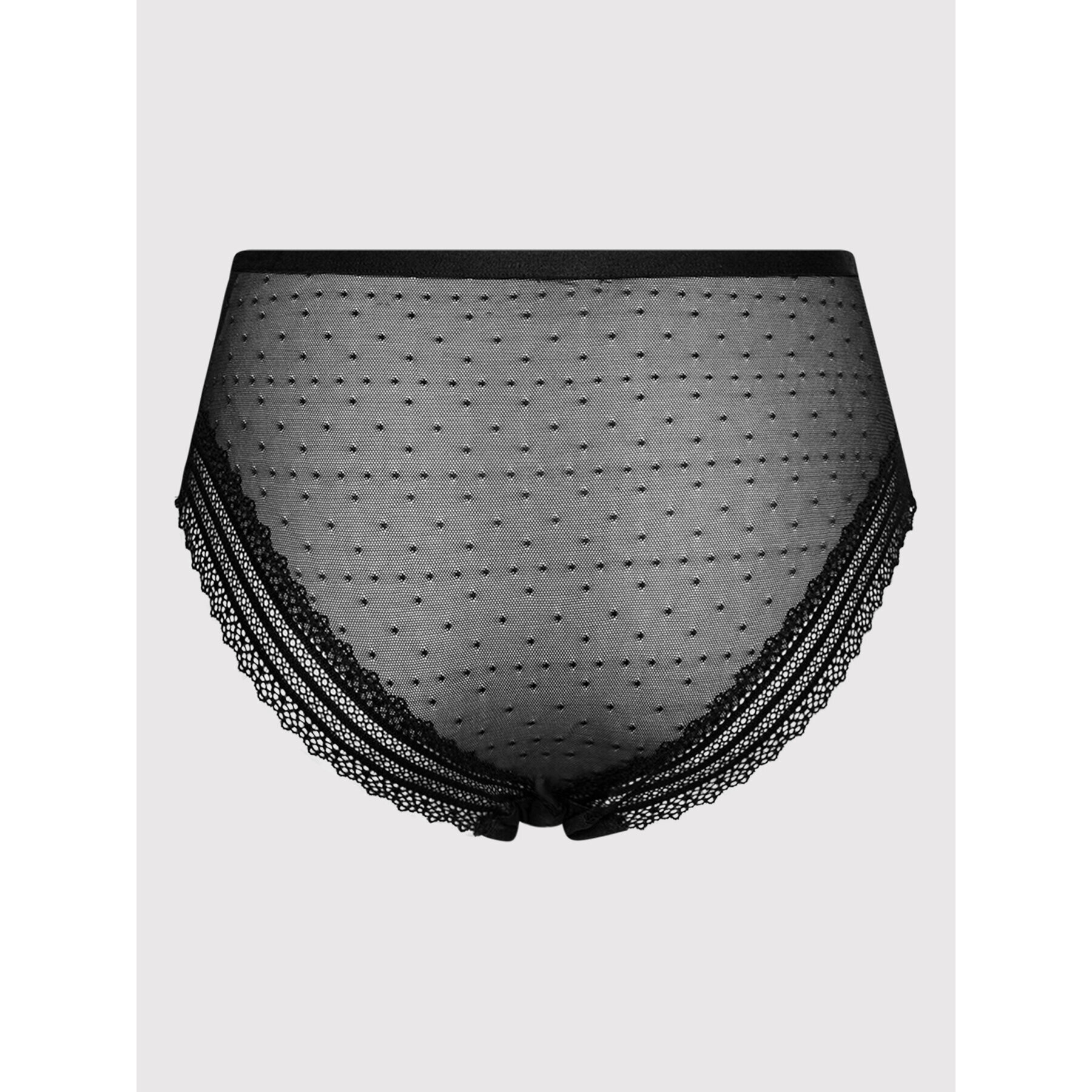 Triumph Chiloți clasici cu talie înaltă Tempting Tulle 10210008 Negru - Pled.ro