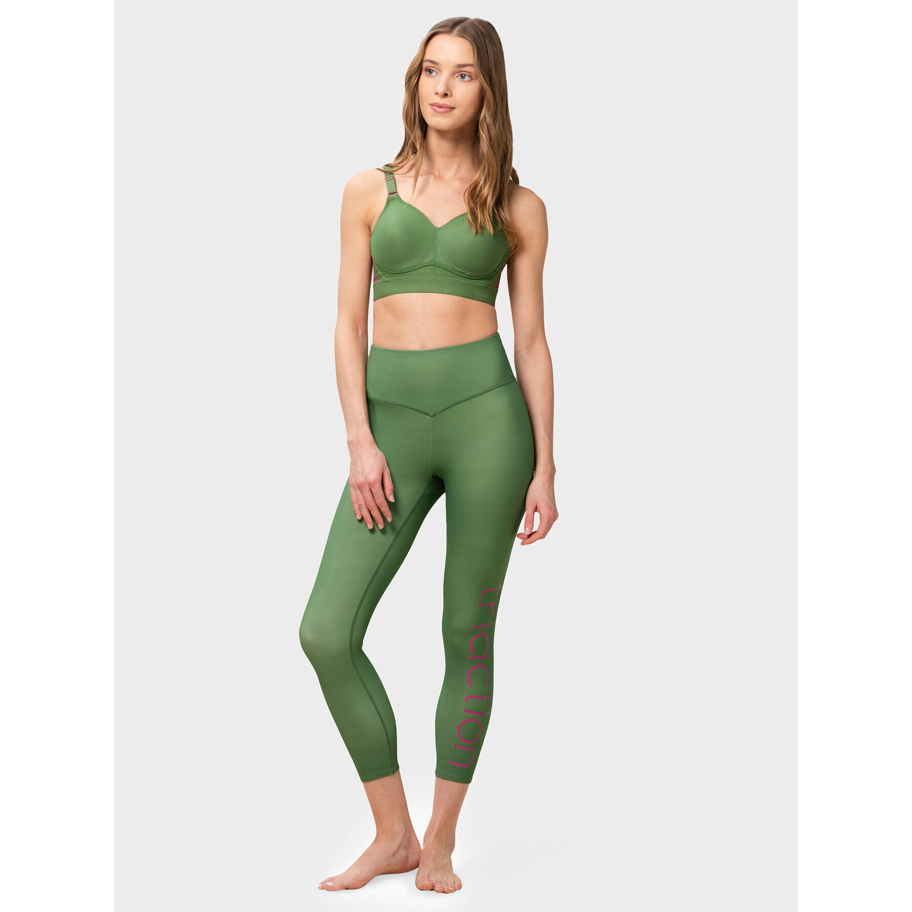 Triumph Colanți 10213122 Verde Slim Fit - Pled.ro