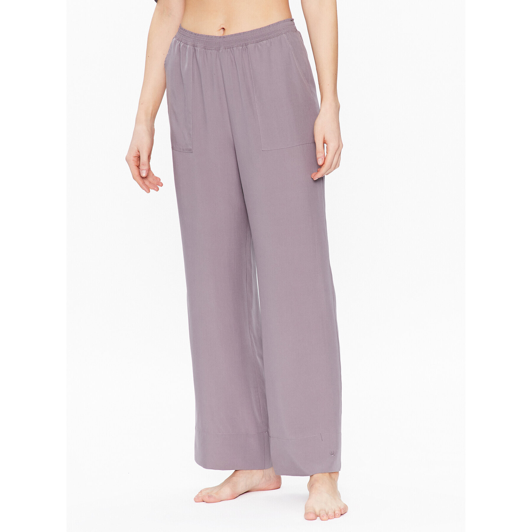 Triumph Pantaloni pijama Boyfriend MyWear 10214830 Gri Relaxed Fit - Pled.ro