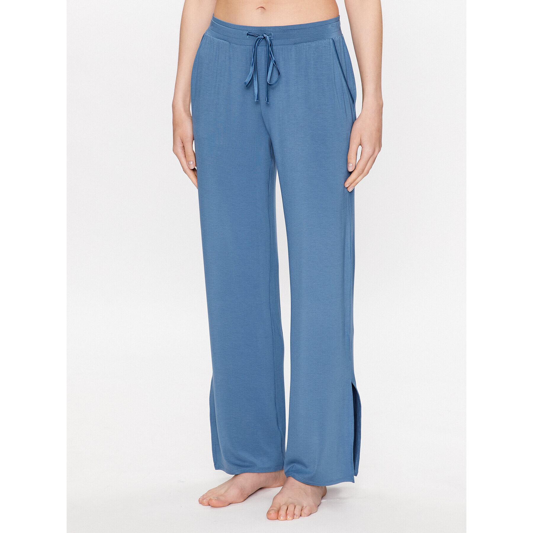 Triumph Pantaloni pijama Climate Aloe 10213426 Albastru Regular Fit - Pled.ro