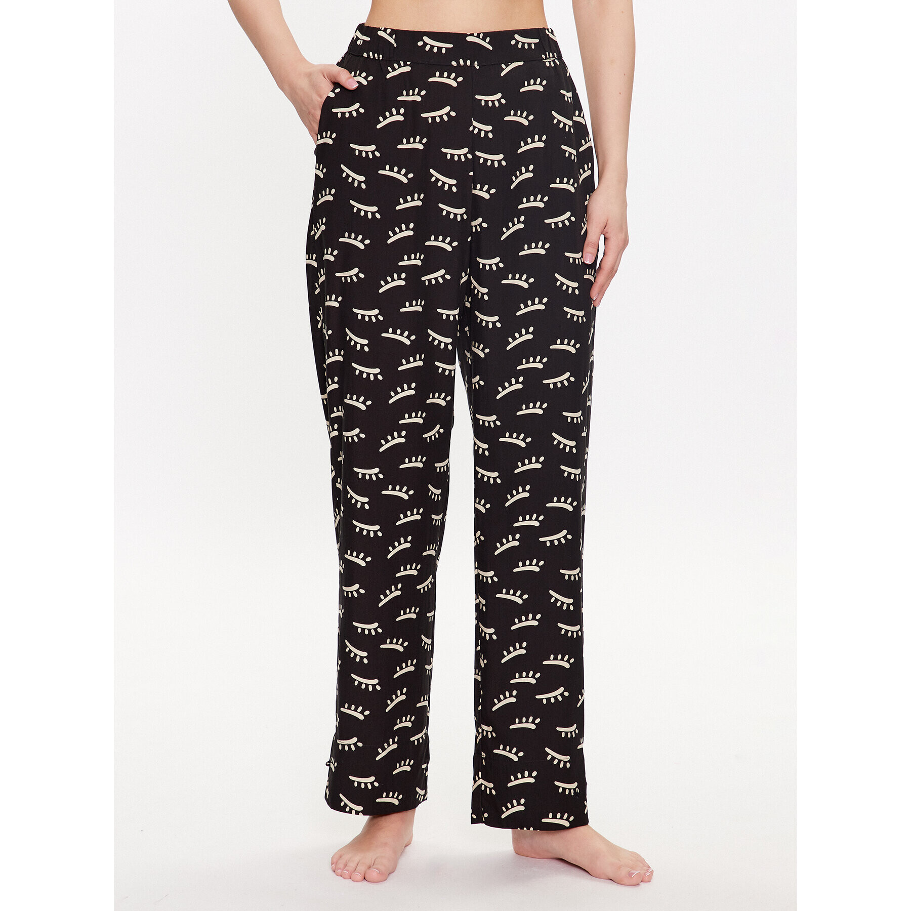 Triumph Pantaloni pijama Thermal 10214895 Negru Regular Fit - Pled.ro