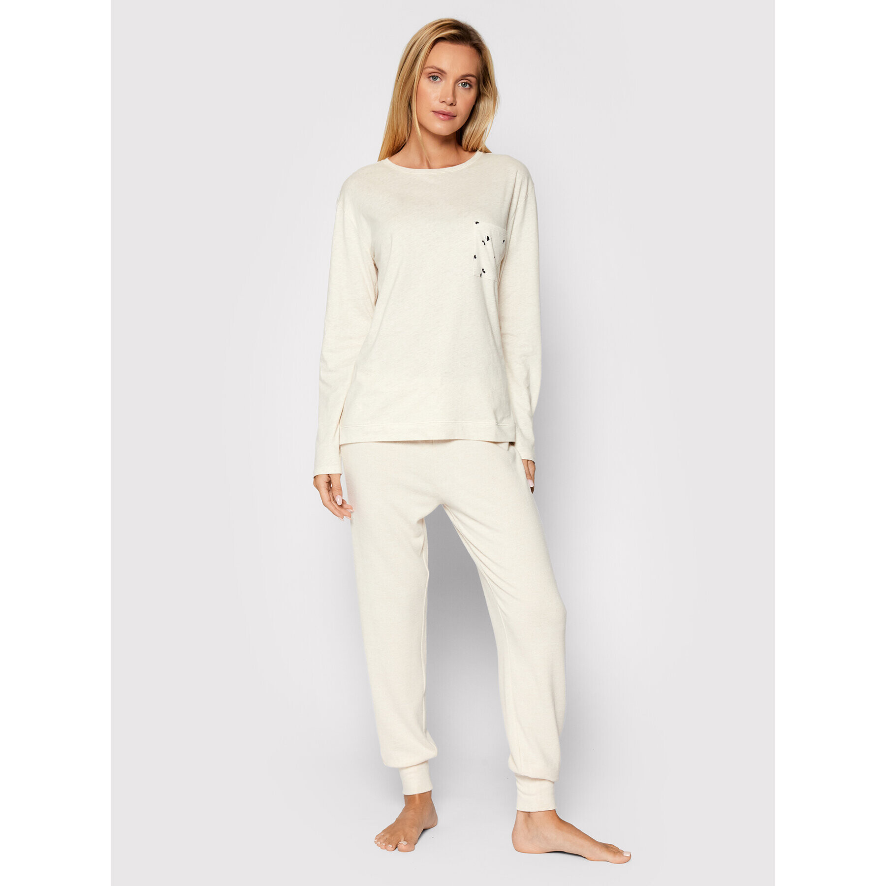 Triumph Pantaloni pijama Thermal Cosy 10205603 Bej - Pled.ro