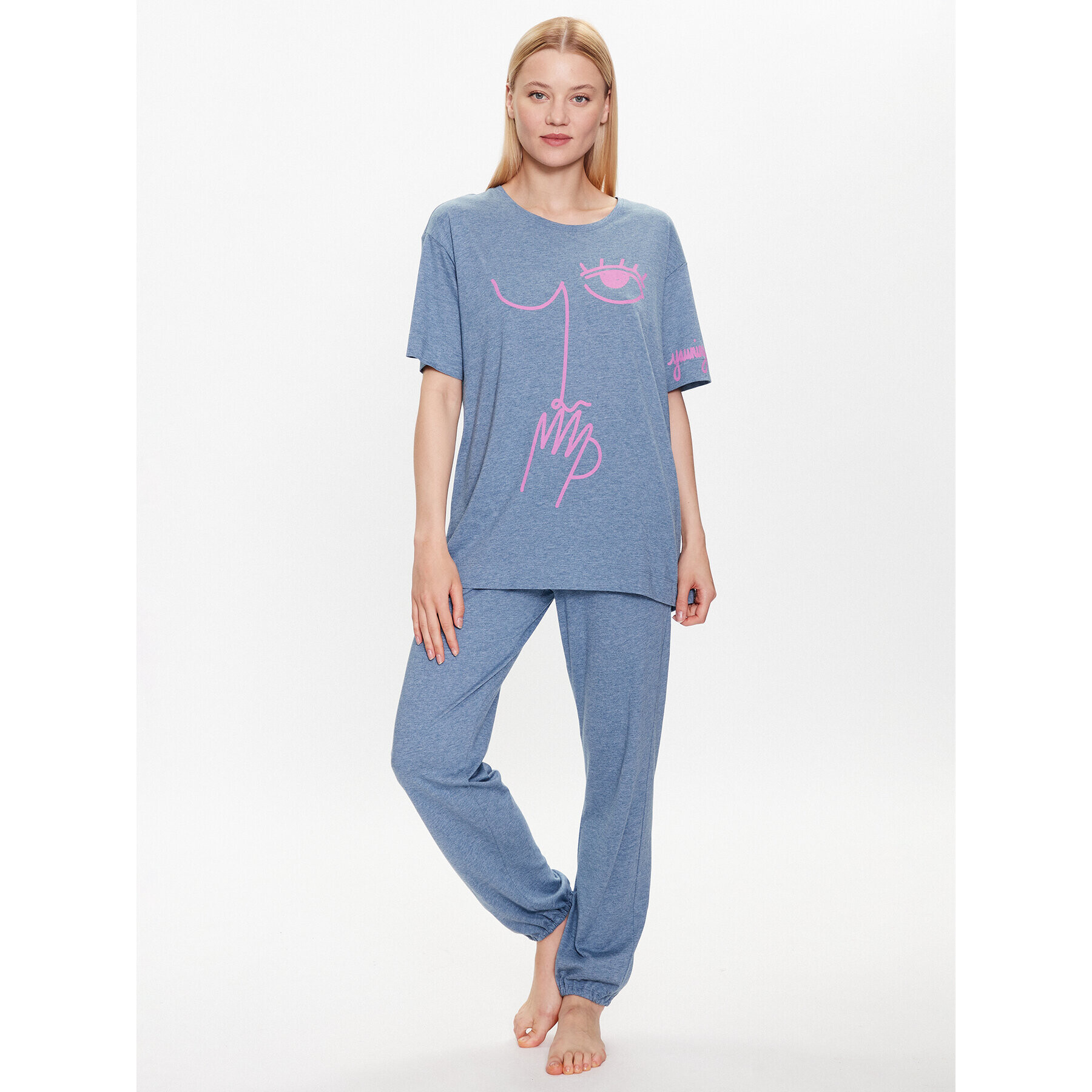 Triumph Pijama 10214839 Bleumarin Relaxed Fit - Pled.ro