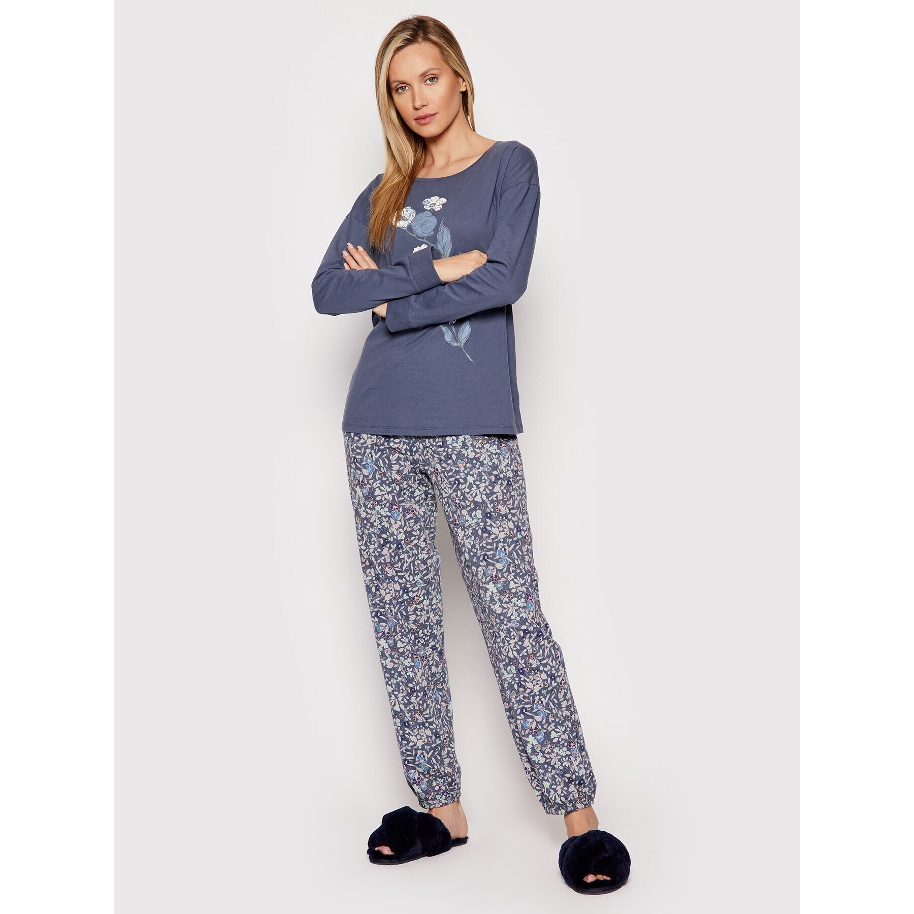 Triumph Pijama Sets 10209578 Bleumarin - Pled.ro