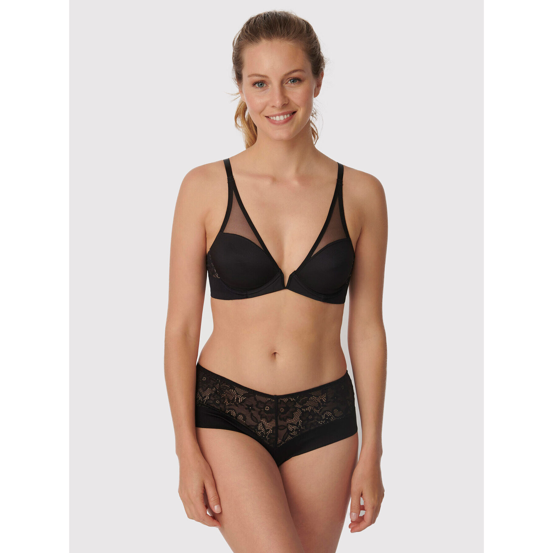 Triumph Sutien Bralette Vivid Spotlight 10210645 Negru - Pled.ro