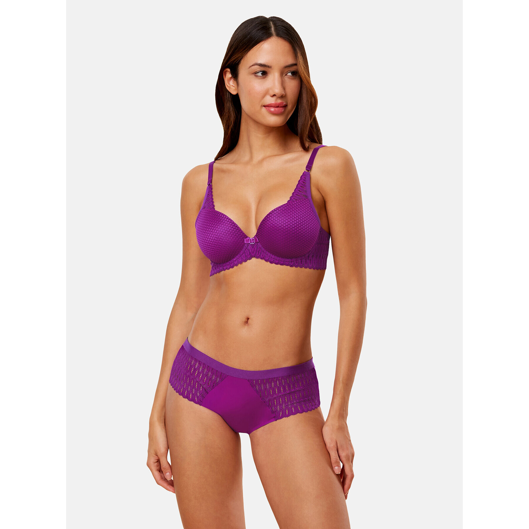 Triumph Sutien cu armătură Aura Spotlight T WHP 10216459 Violet - Pled.ro