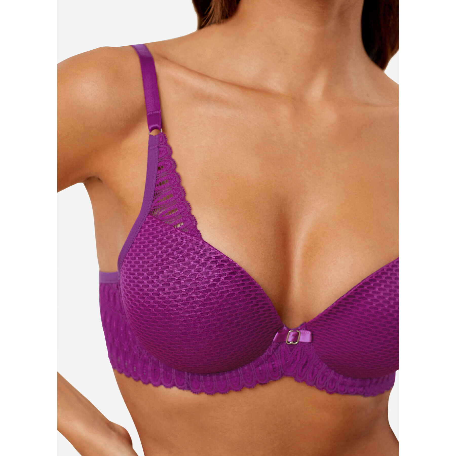 Triumph Sutien cu armătură Aura Spotlight T WHP 10216459 Violet - Pled.ro