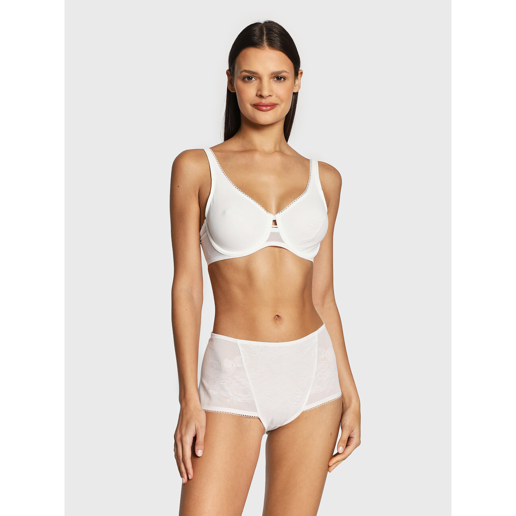 Triumph Sutien cu armătură Wild Rose Sensation 10205953 Alb - Pled.ro