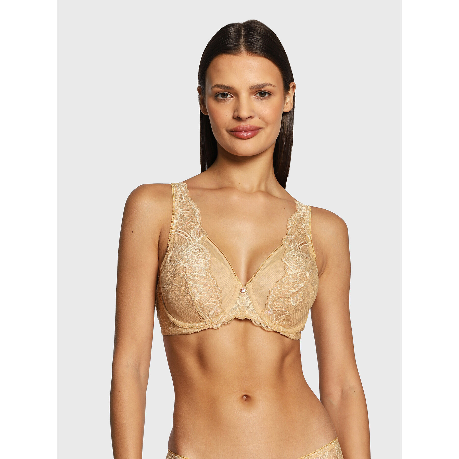 Triumph Sutien cu armătură Wild Peony Florale 10209627 Galben - Pled.ro