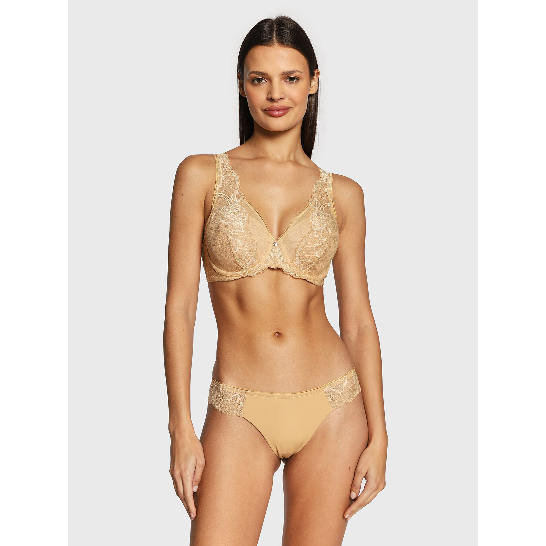 Triumph Sutien cu armătură Wild Peony Florale 10209627 Galben - Pled.ro