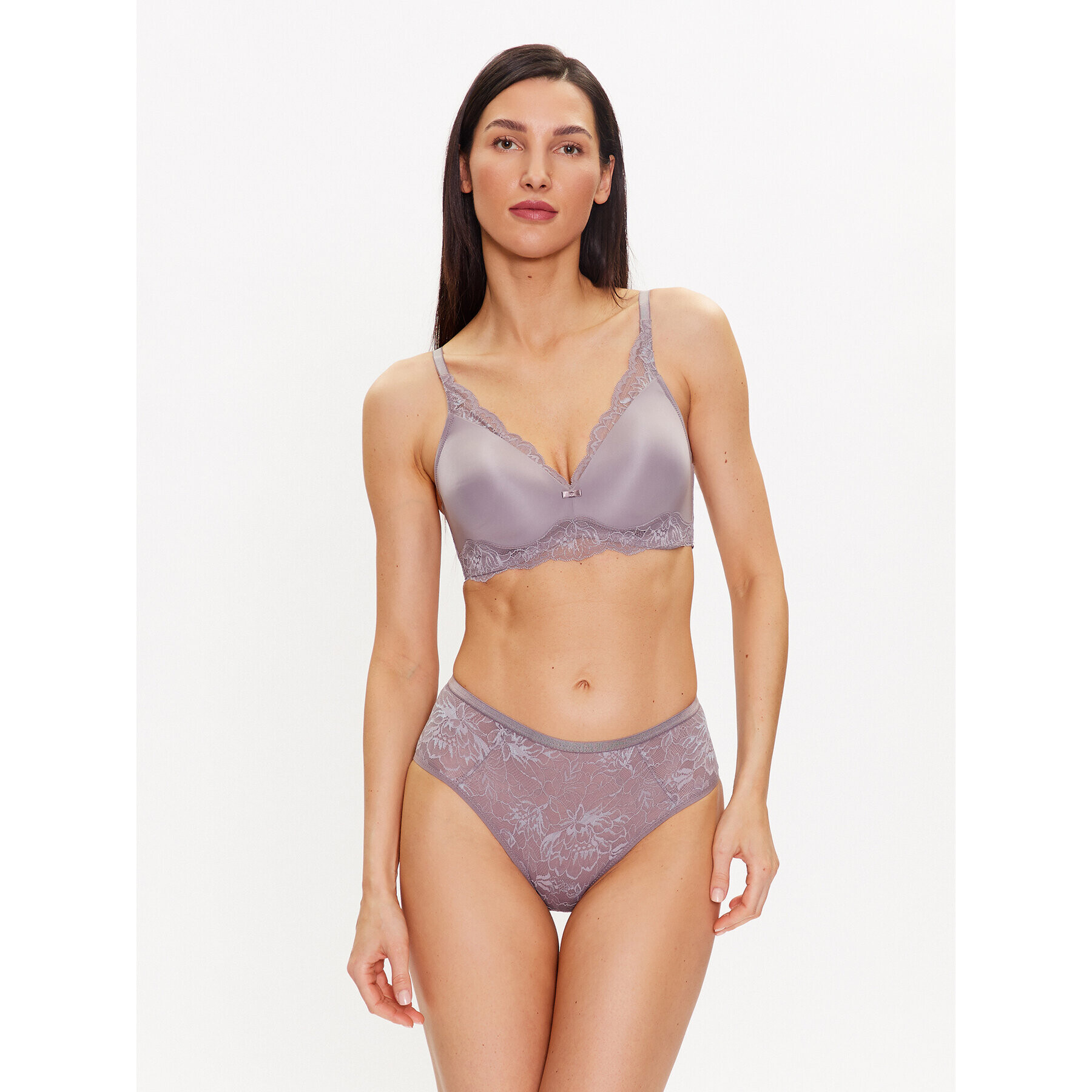 Triumph Sutien fără armătură Amourette Charm 10214457 Gri - Pled.ro