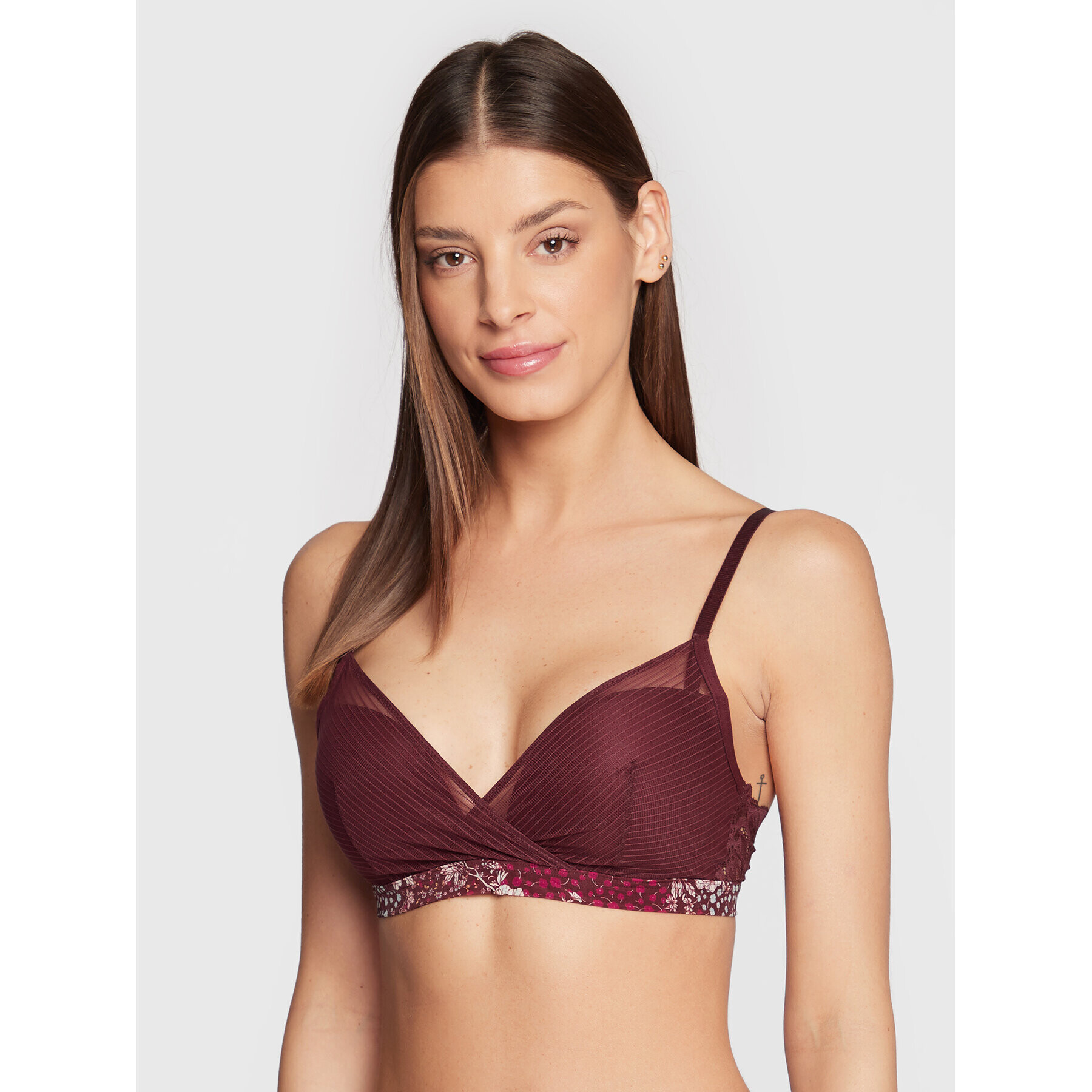 Triumph Sutien fără armătură Lavish Spotlight 10213135 Vișiniu - Pled.ro