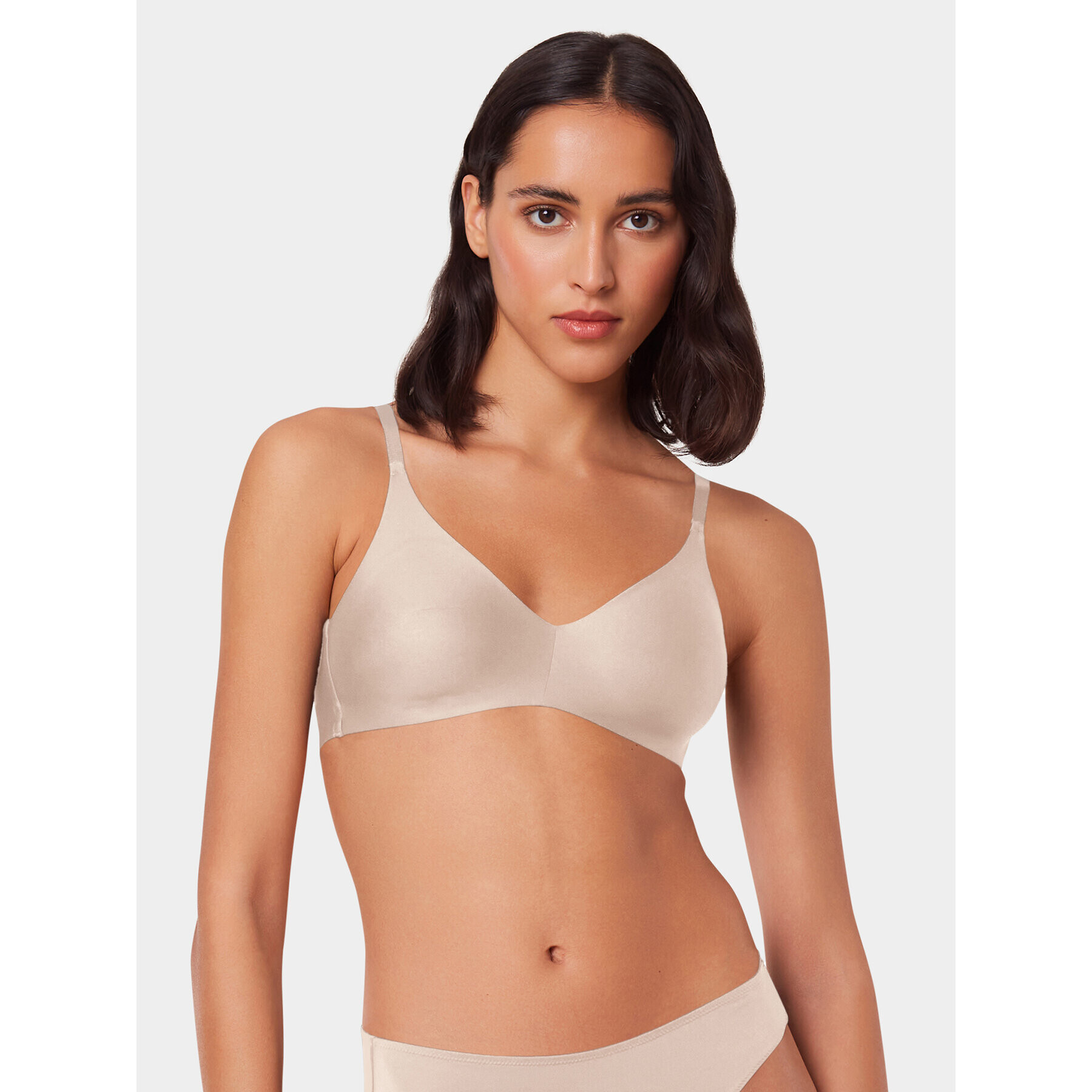 Triumph Sutien fără armătură Pure Micro N 10217430 Bej - Pled.ro