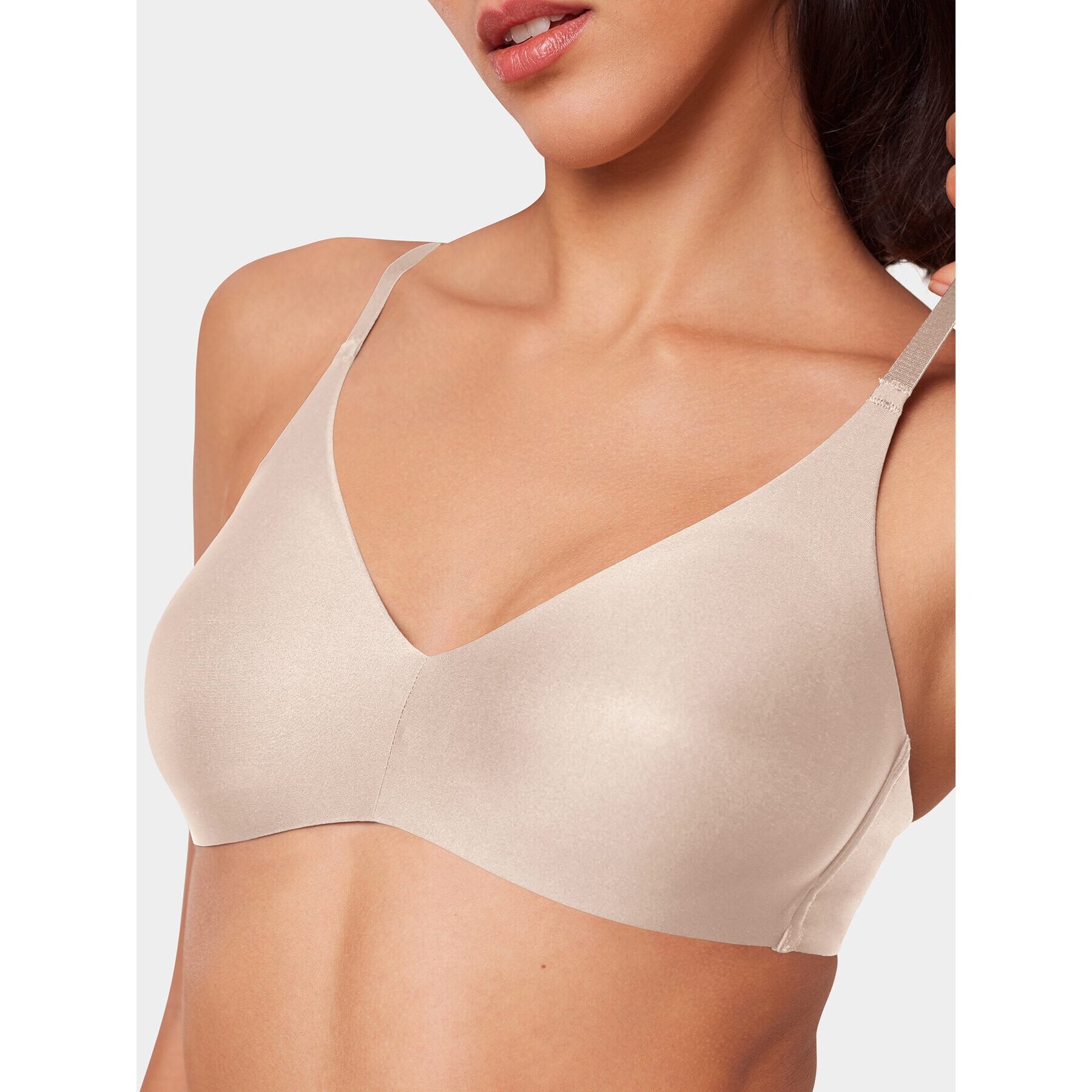 Triumph Sutien fără armătură Pure Micro N 10217430 Bej - Pled.ro