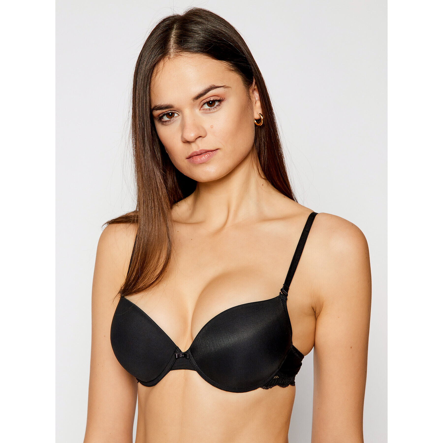 Triumph Sutien Push-up Lovely Micro 10186624 Negru - Pled.ro