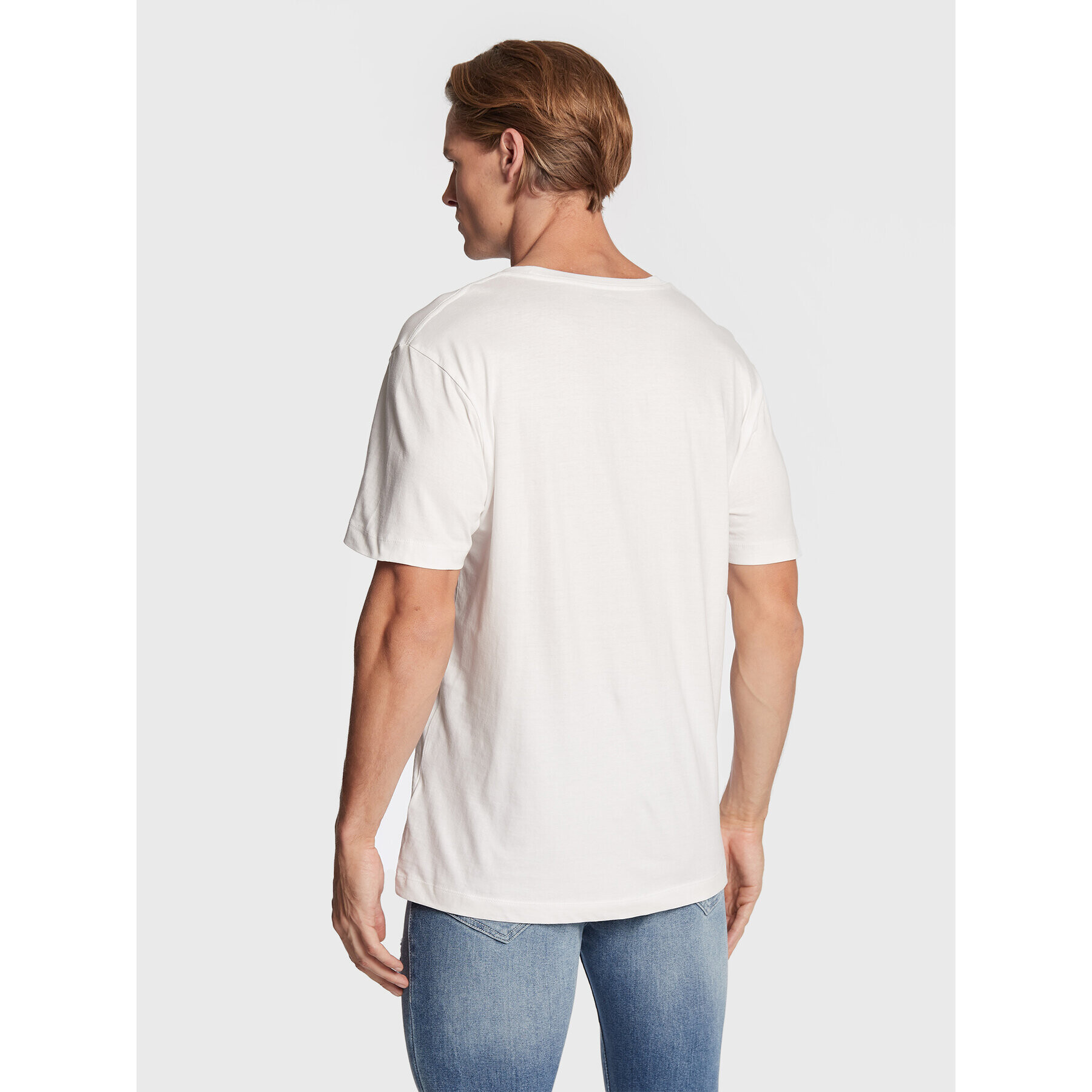 True Religion Tricou 106309 Alb Regular Fit - Pled.ro