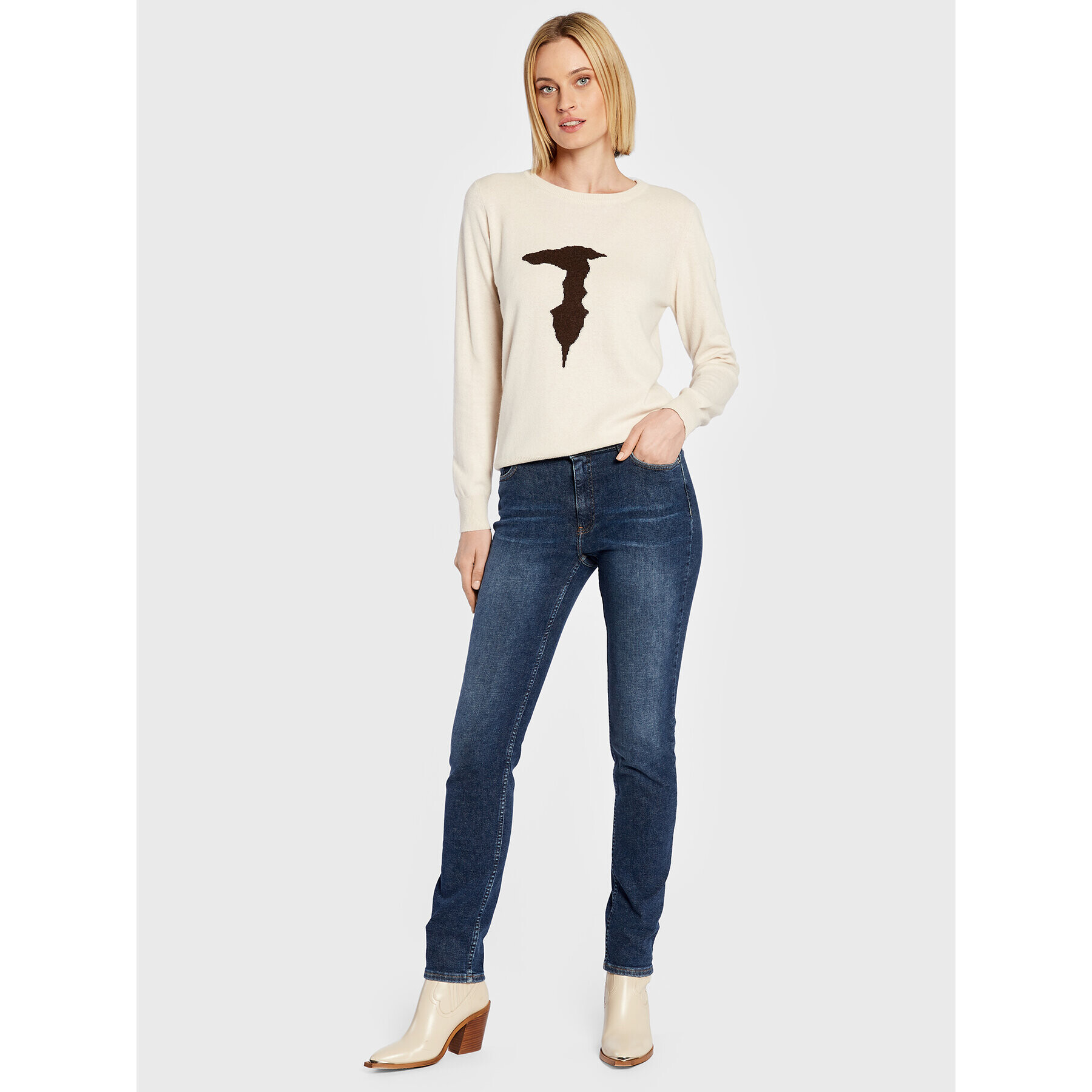 Trussardi Blugi 56J00005 Albastru Skinny Fit - Pled.ro