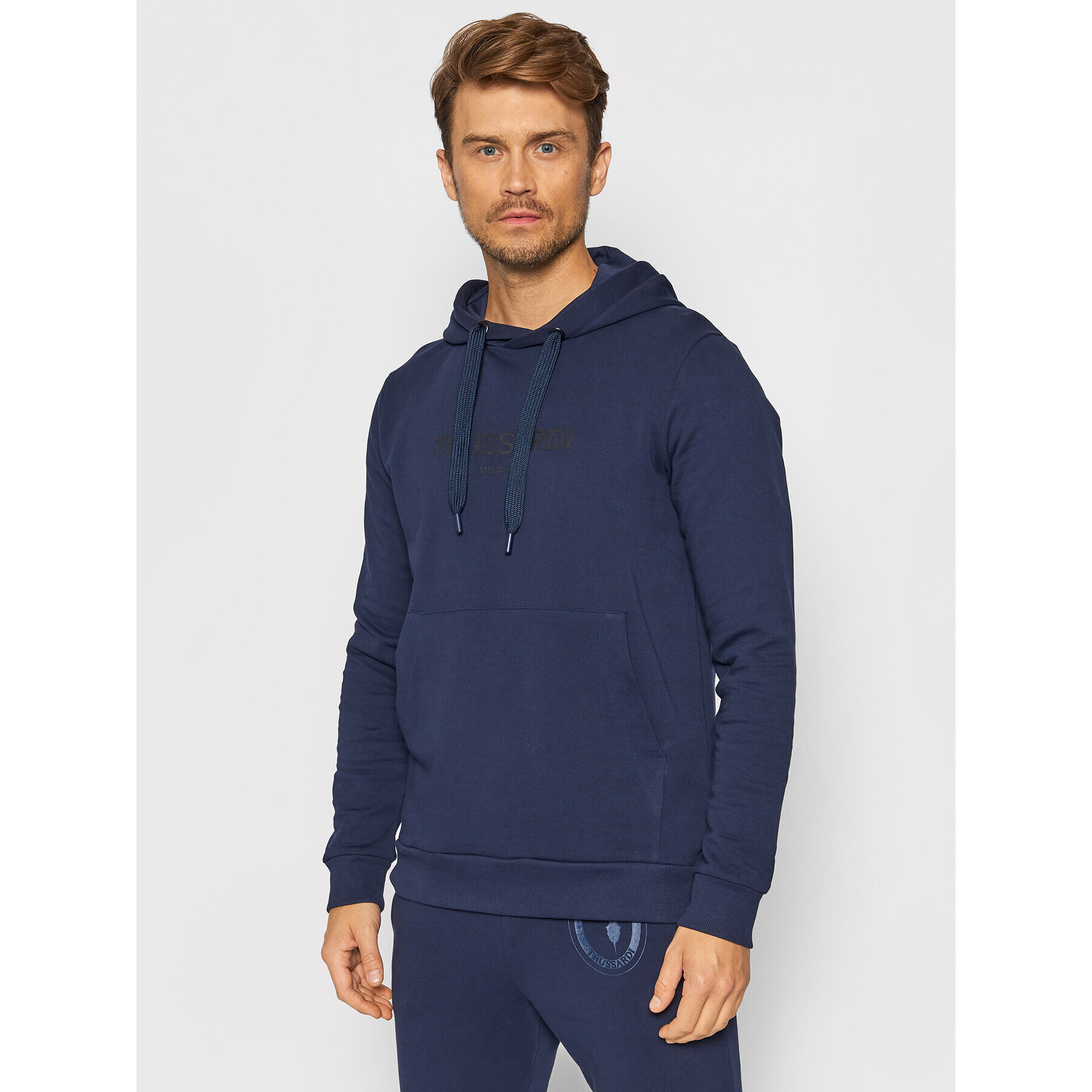 Trussardi Bluză 52F00176 Bleumarin Regular Fit - Pled.ro