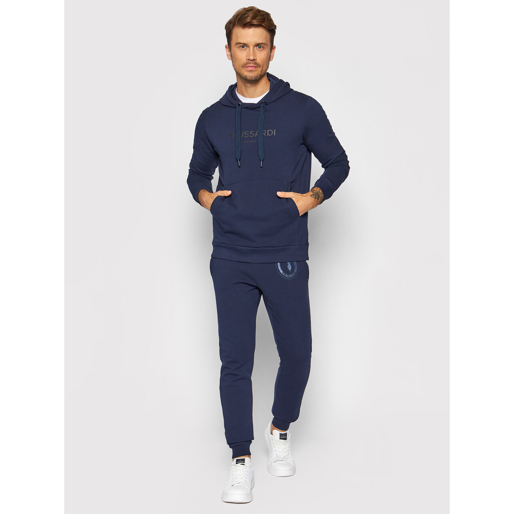 Trussardi Bluză 52F00176 Bleumarin Regular Fit - Pled.ro