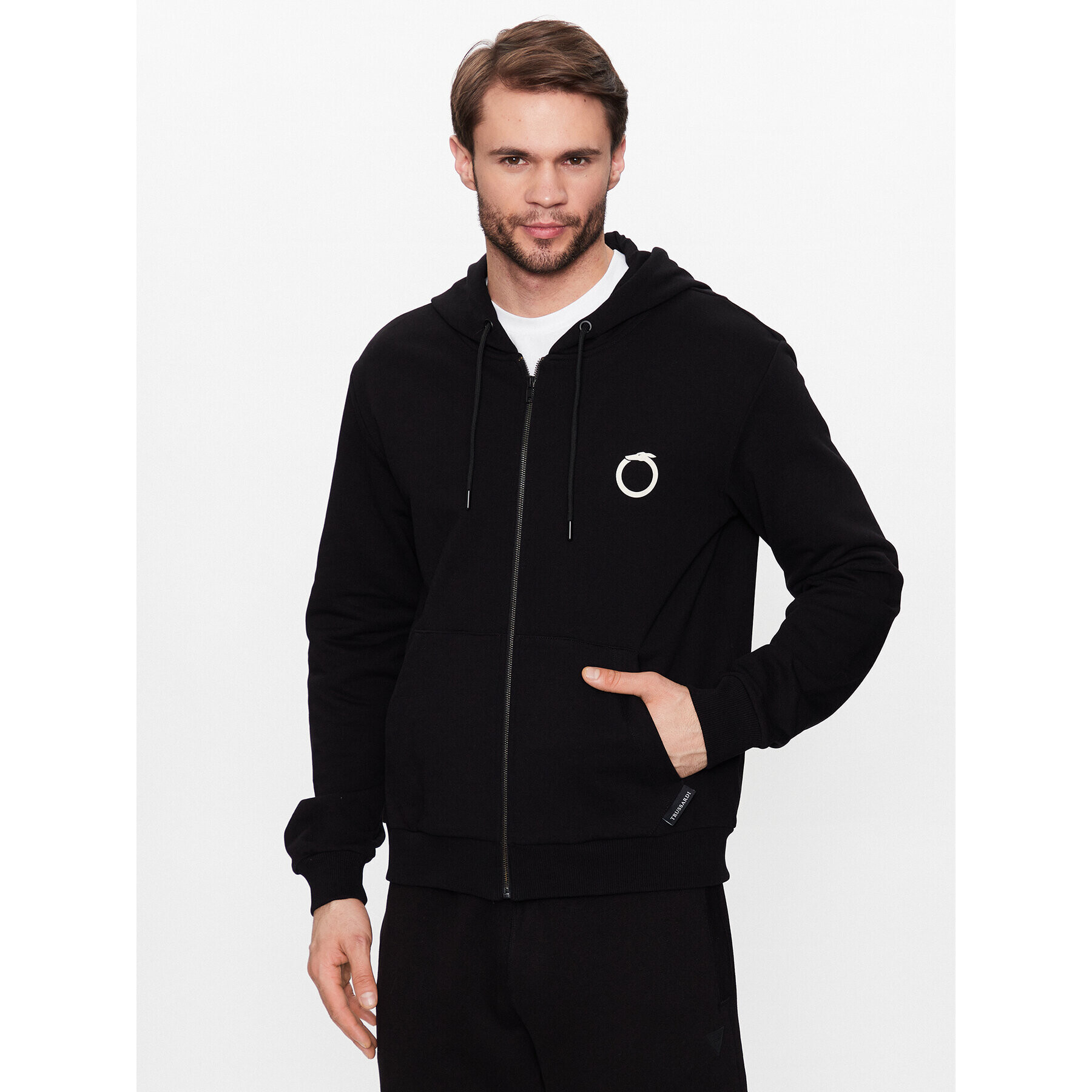 Trussardi Bluză 52F00301 Negru Regular Fit - Pled.ro