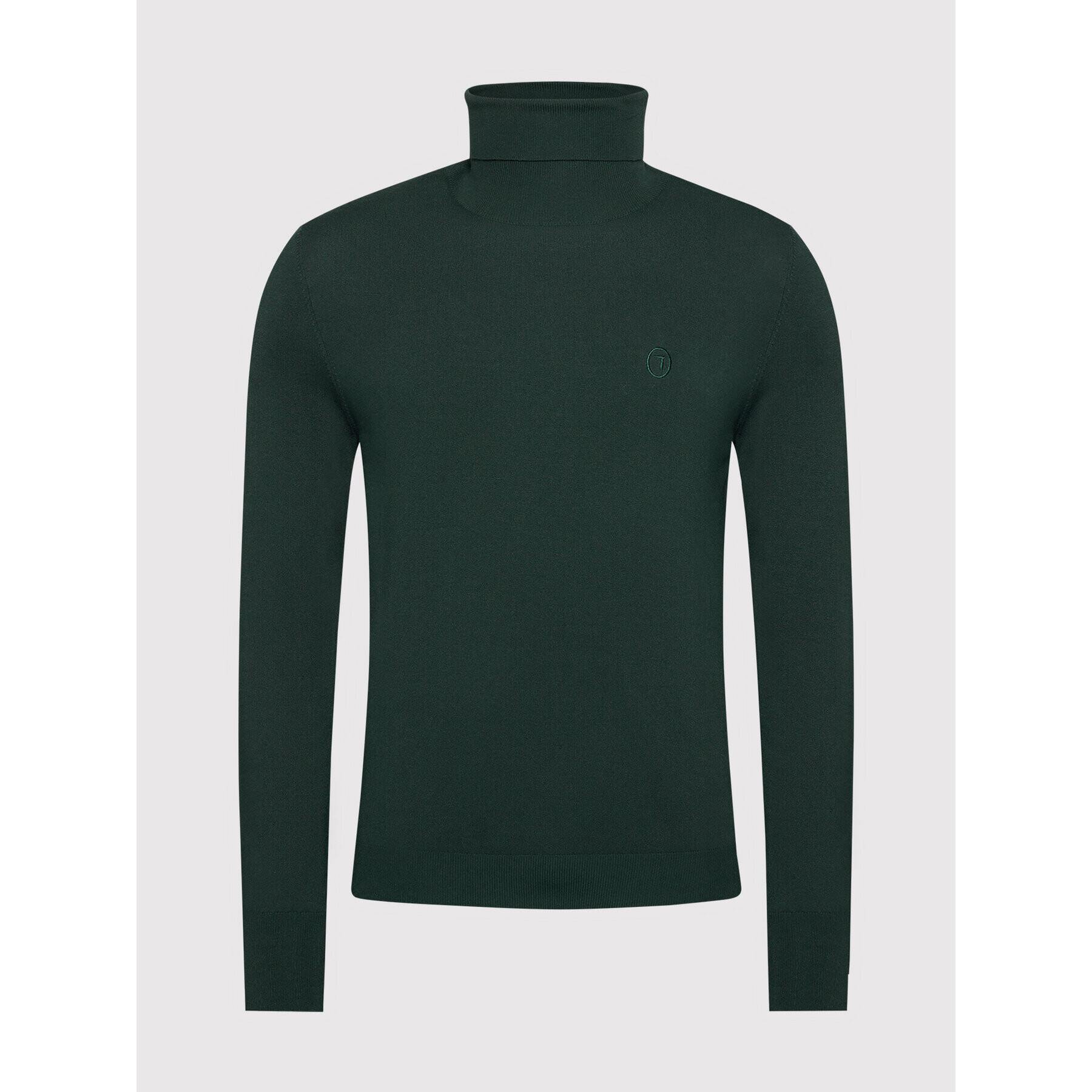 Trussardi Bluză cu gât 52M00516 Verde Slim Fit - Pled.ro